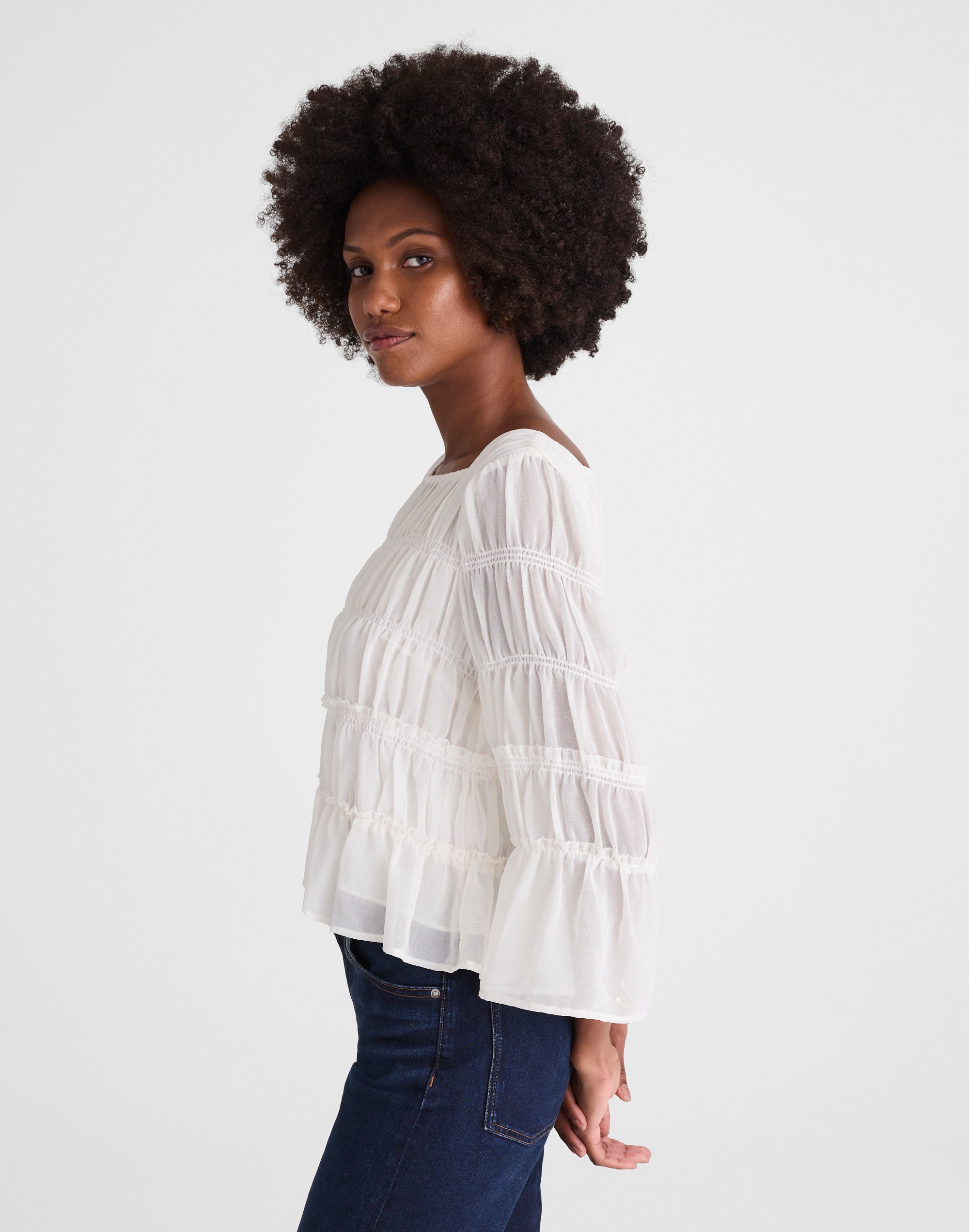Squareneck Tiered Top