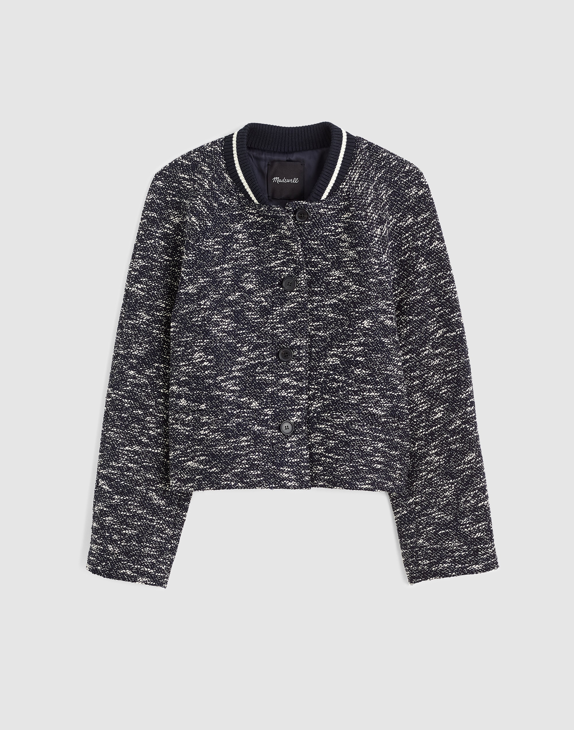 Raglan Bomber Jacket in Tweed