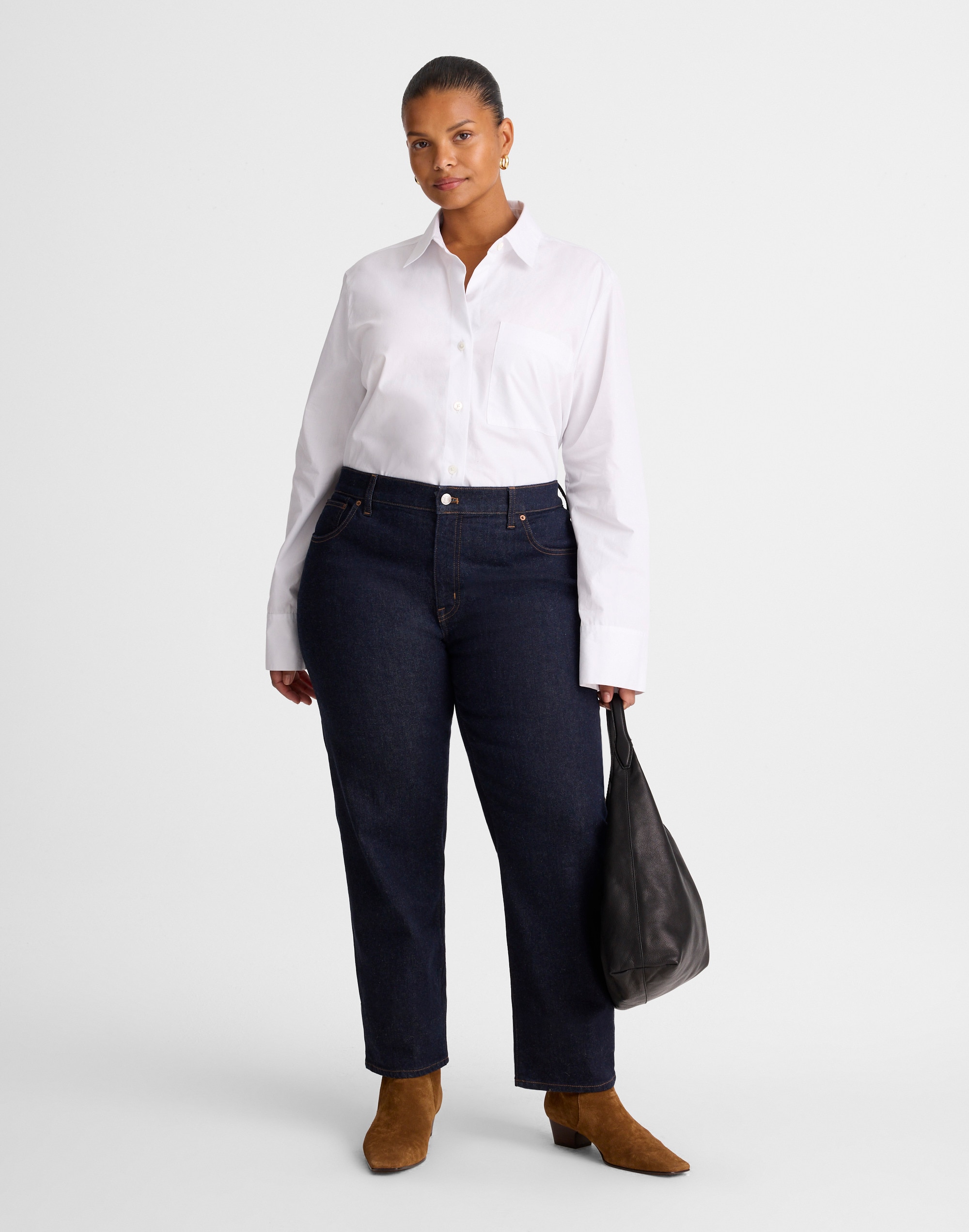 the plus jules slim-straight jean in rinse wash