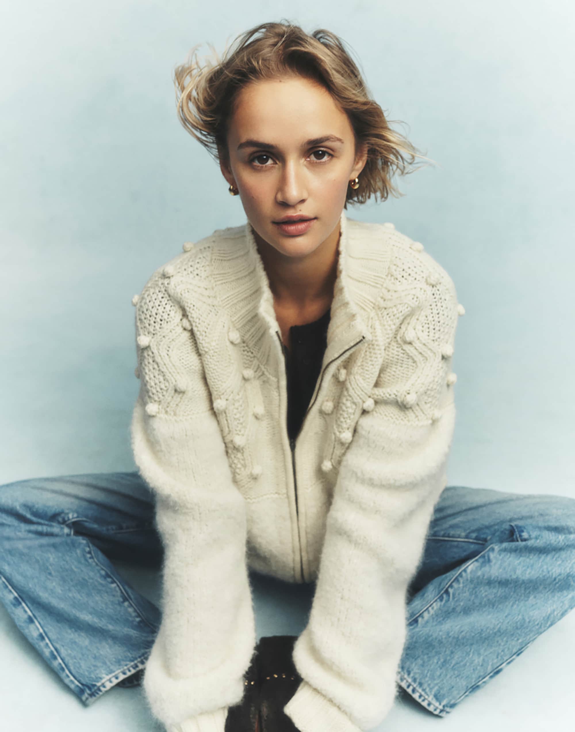 Zip-Front Mockneck Cardigan | Madewell