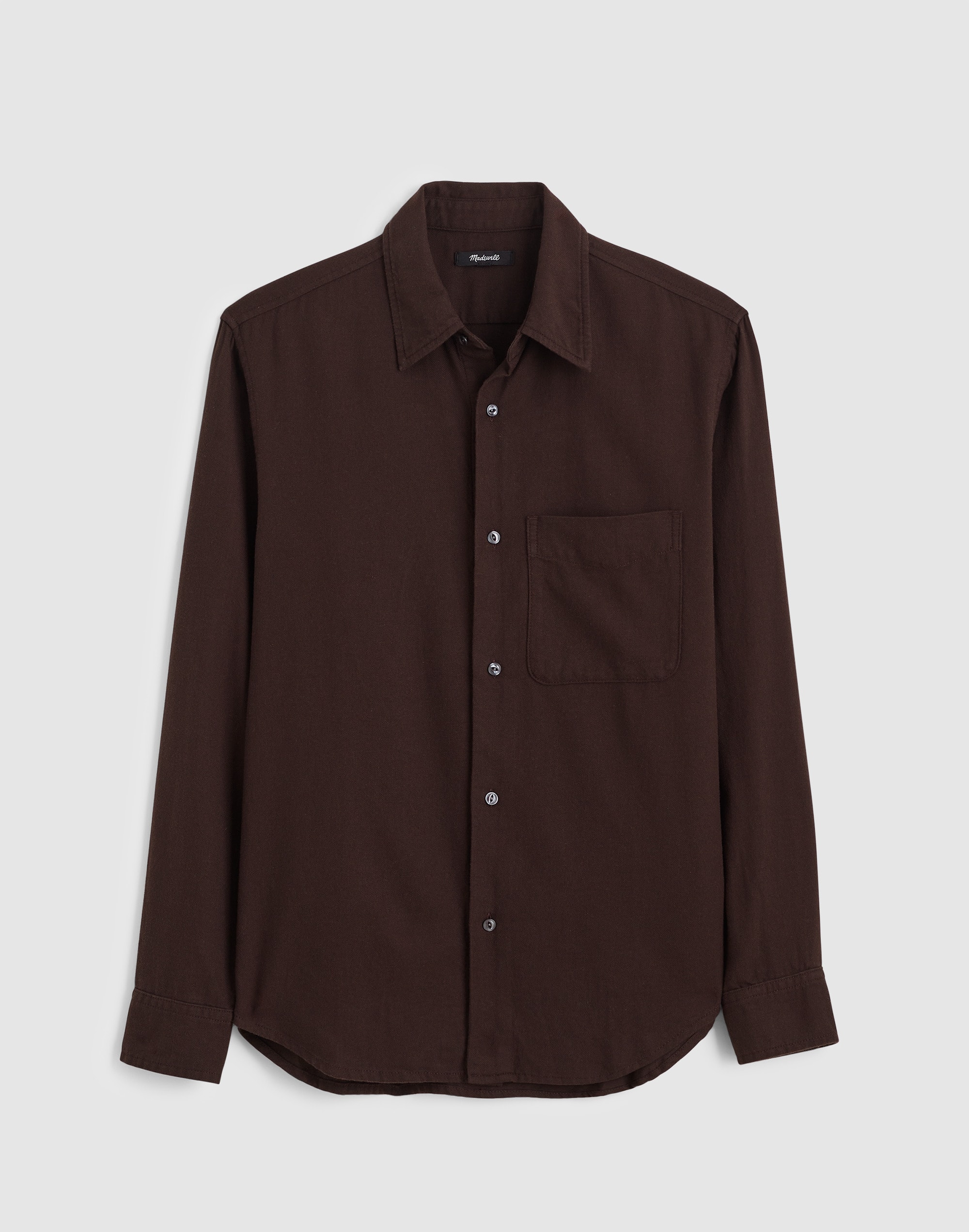 Lightweight Flannel Button-Up Shirt