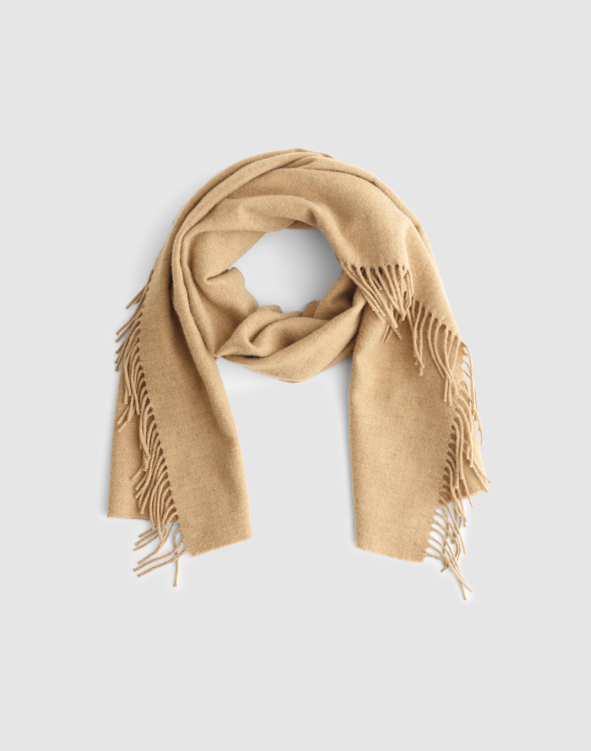 Fringe Wool Scarf