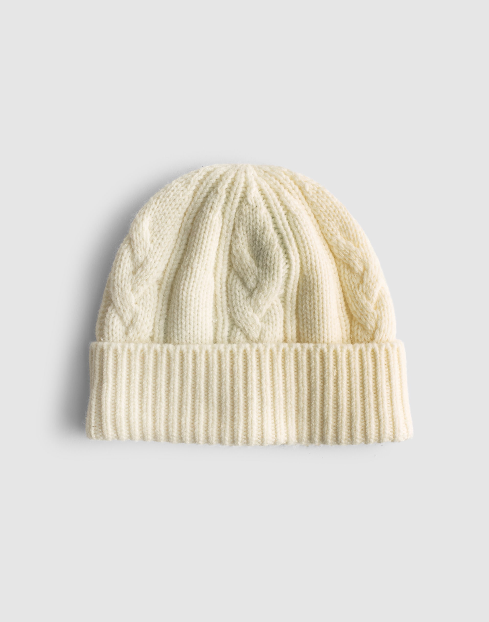 Madewell Chunky Cable-stitch Beanie In Neutral