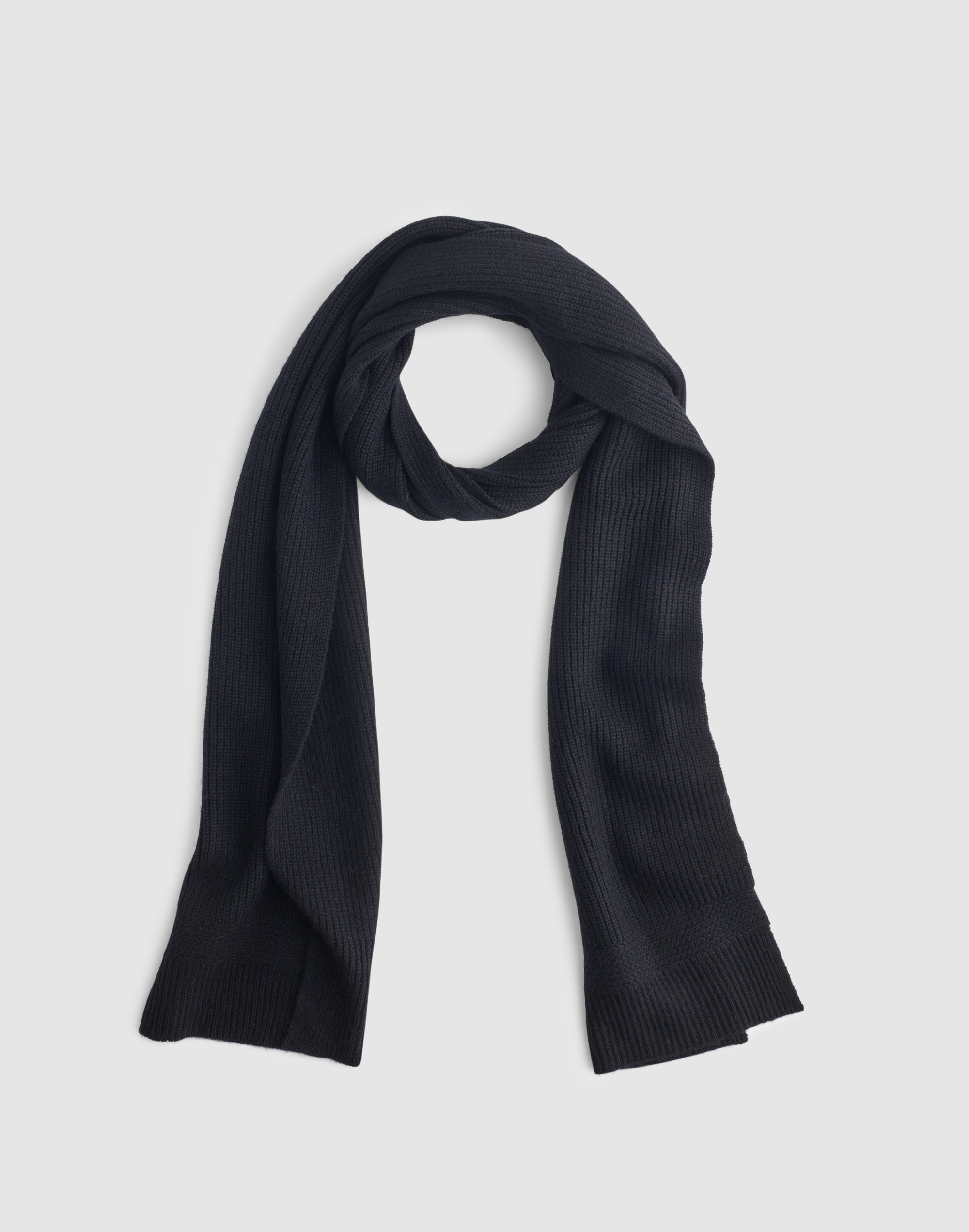 Madewell Knit Scarf In Black