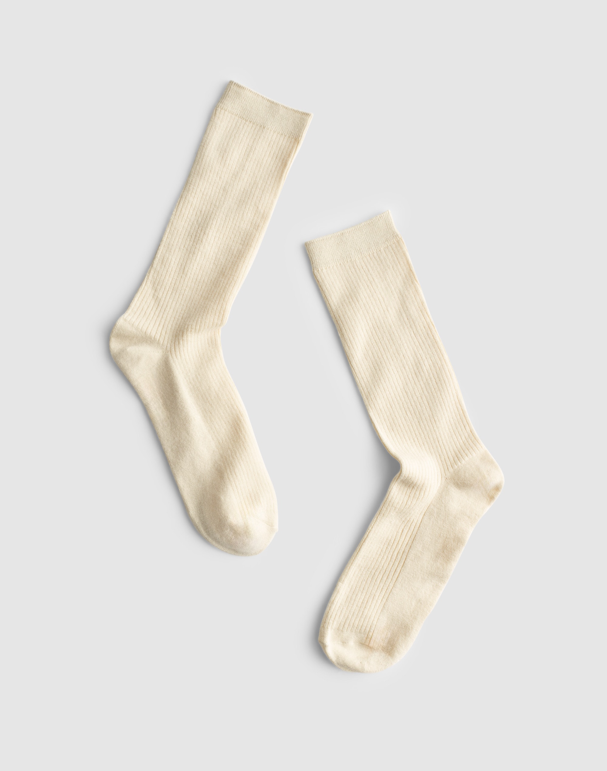 Ribbed Crew Socks