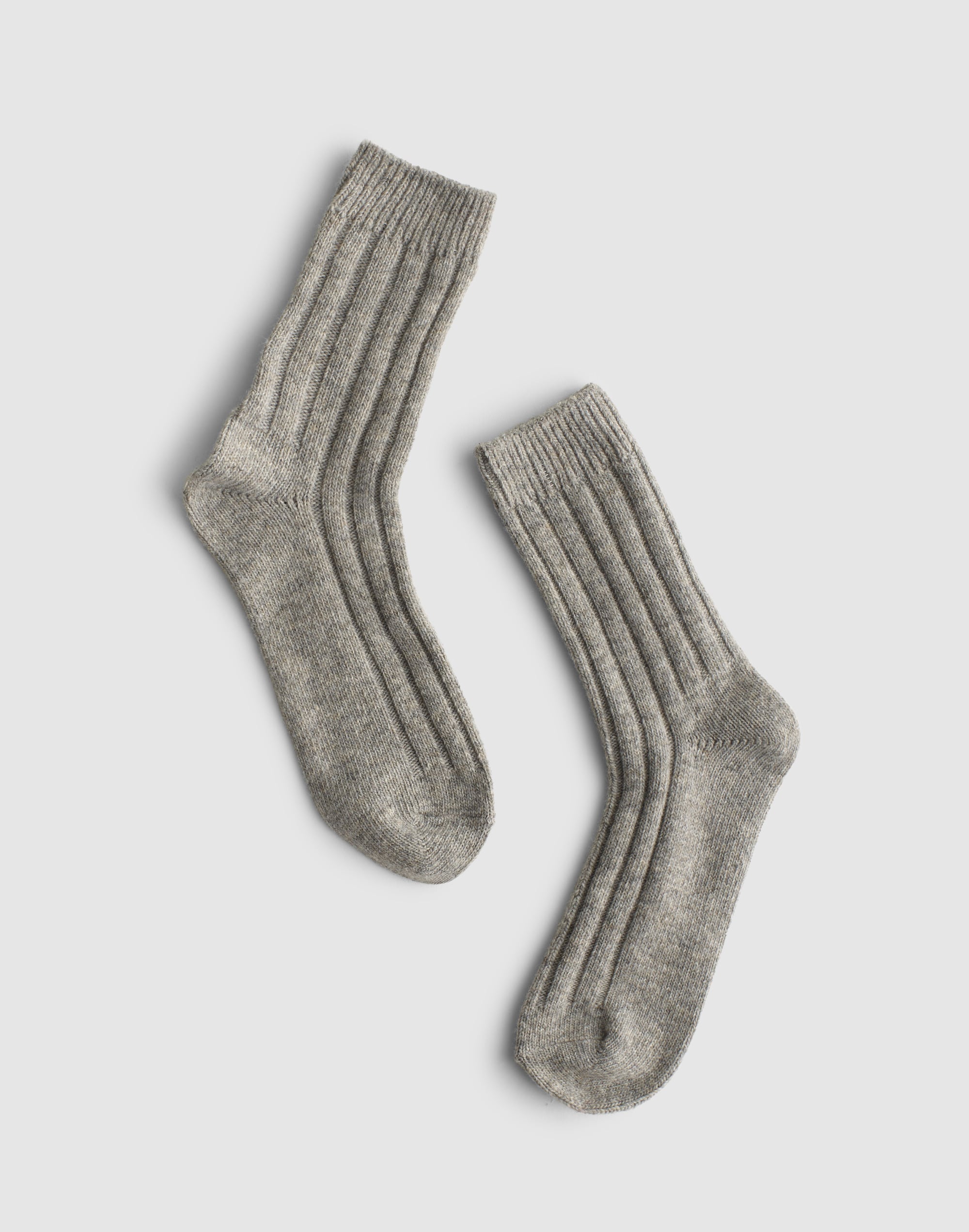 Ribbed Crew Socks