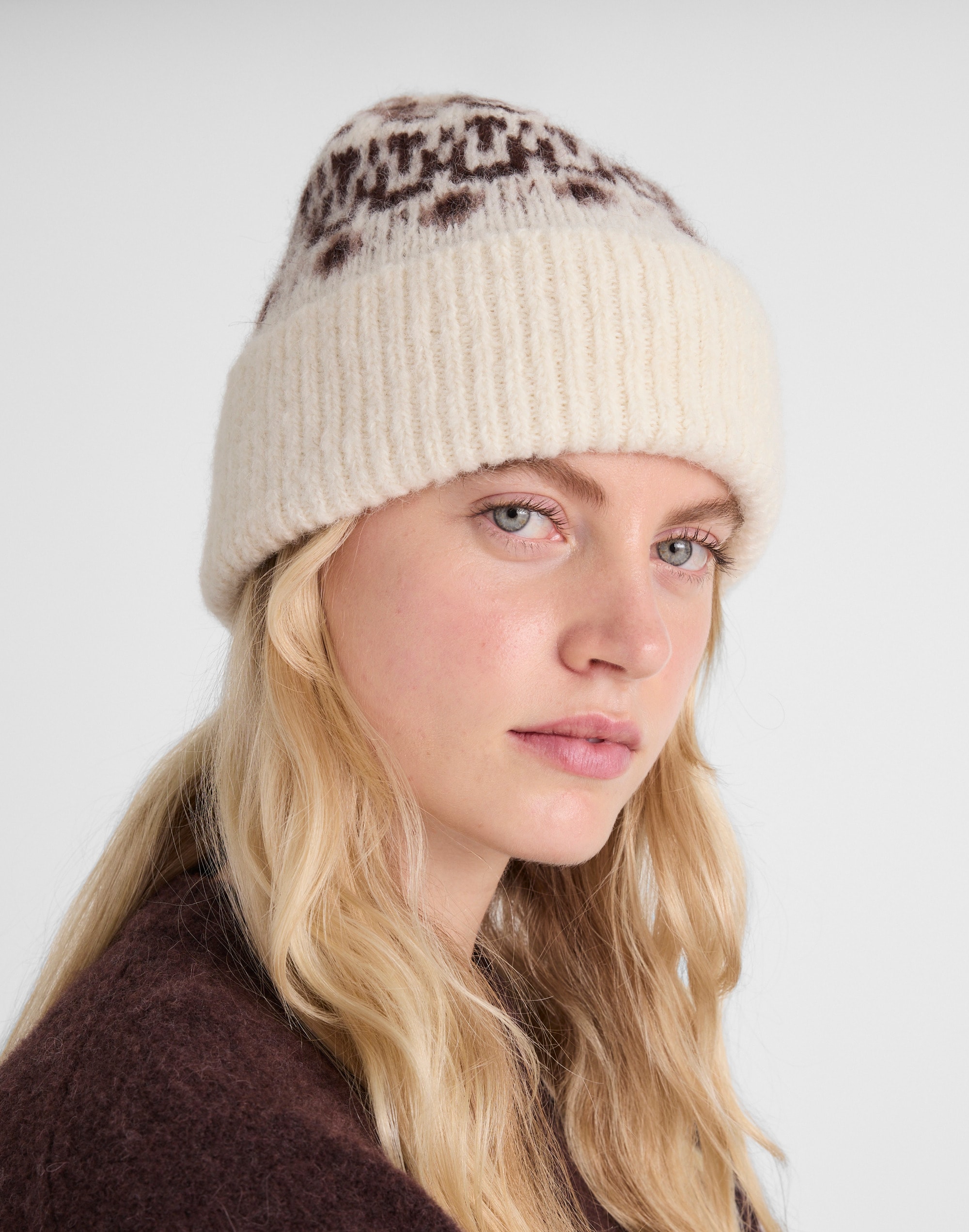 Fair Isle Cuffed Beanie