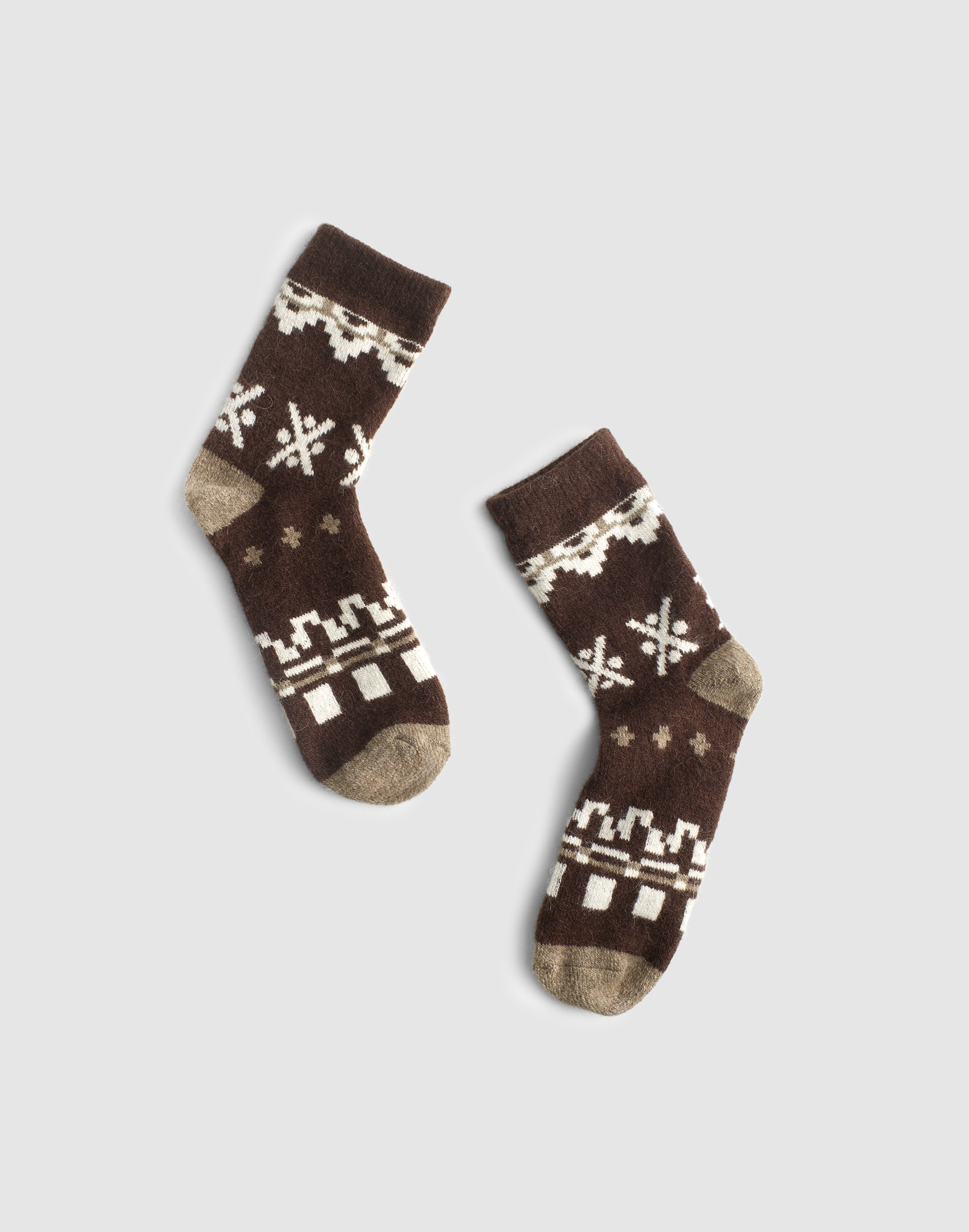 fair isle ankle socks