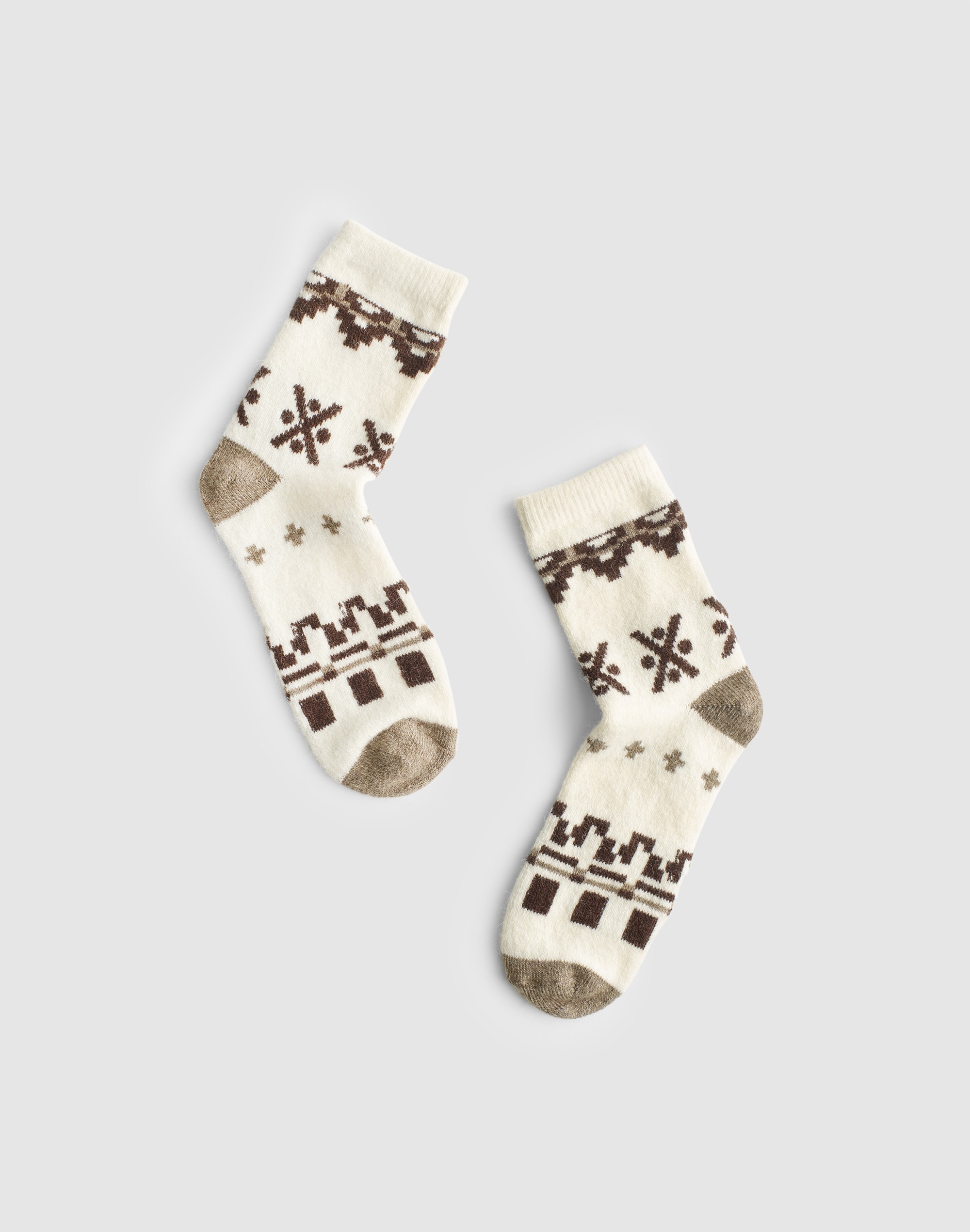 fair isle ankle socks