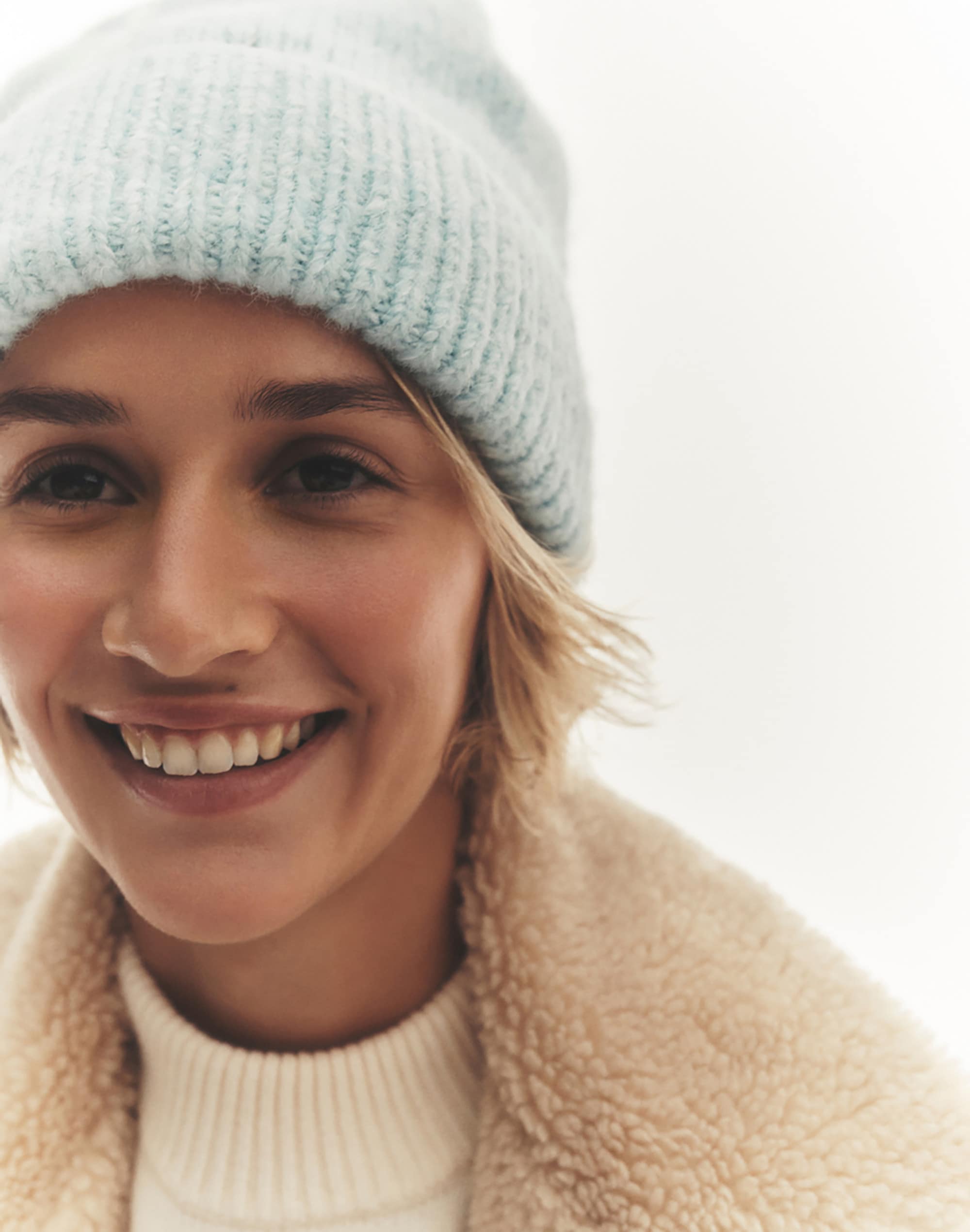 Cuffed Beanie in Alpaca Blend