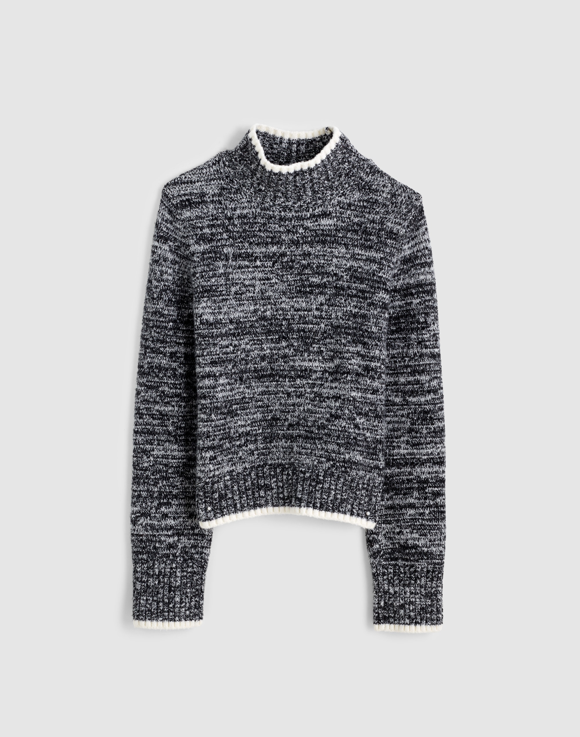Marled Mockneck Sweater