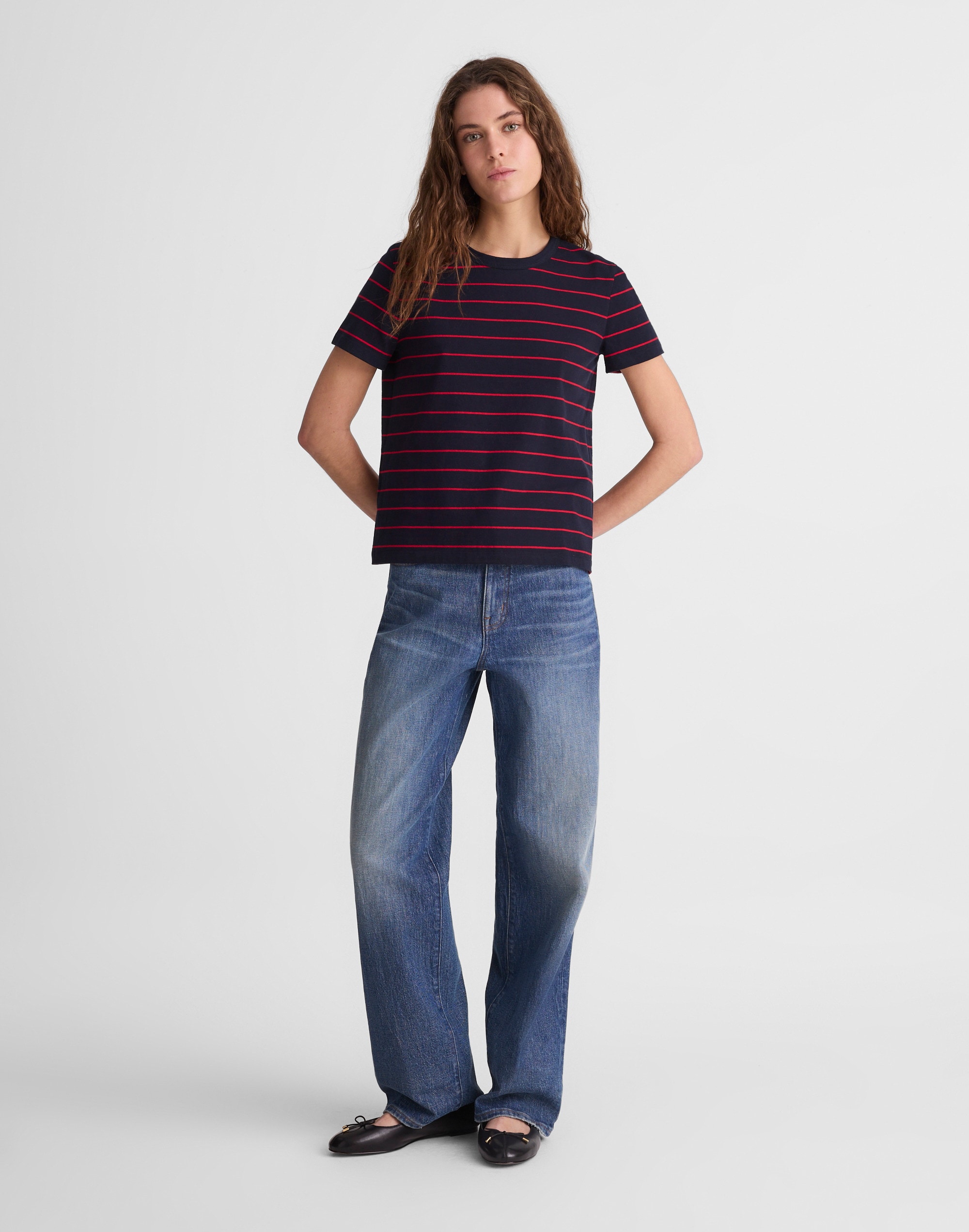 The Perfect Crewneck Tee in Allday Jersey