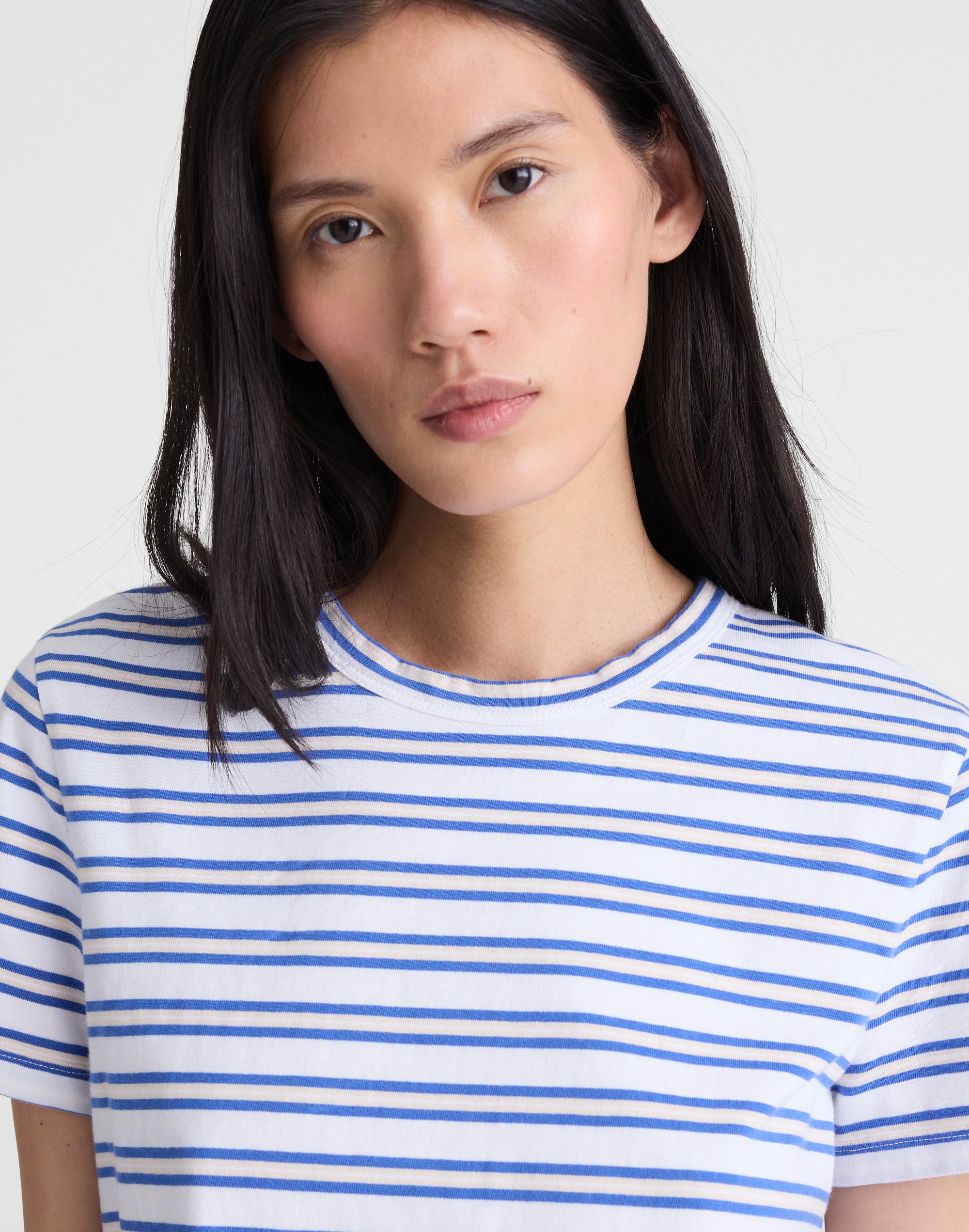 The Perfect Crewneck Tee in Allday Jersey