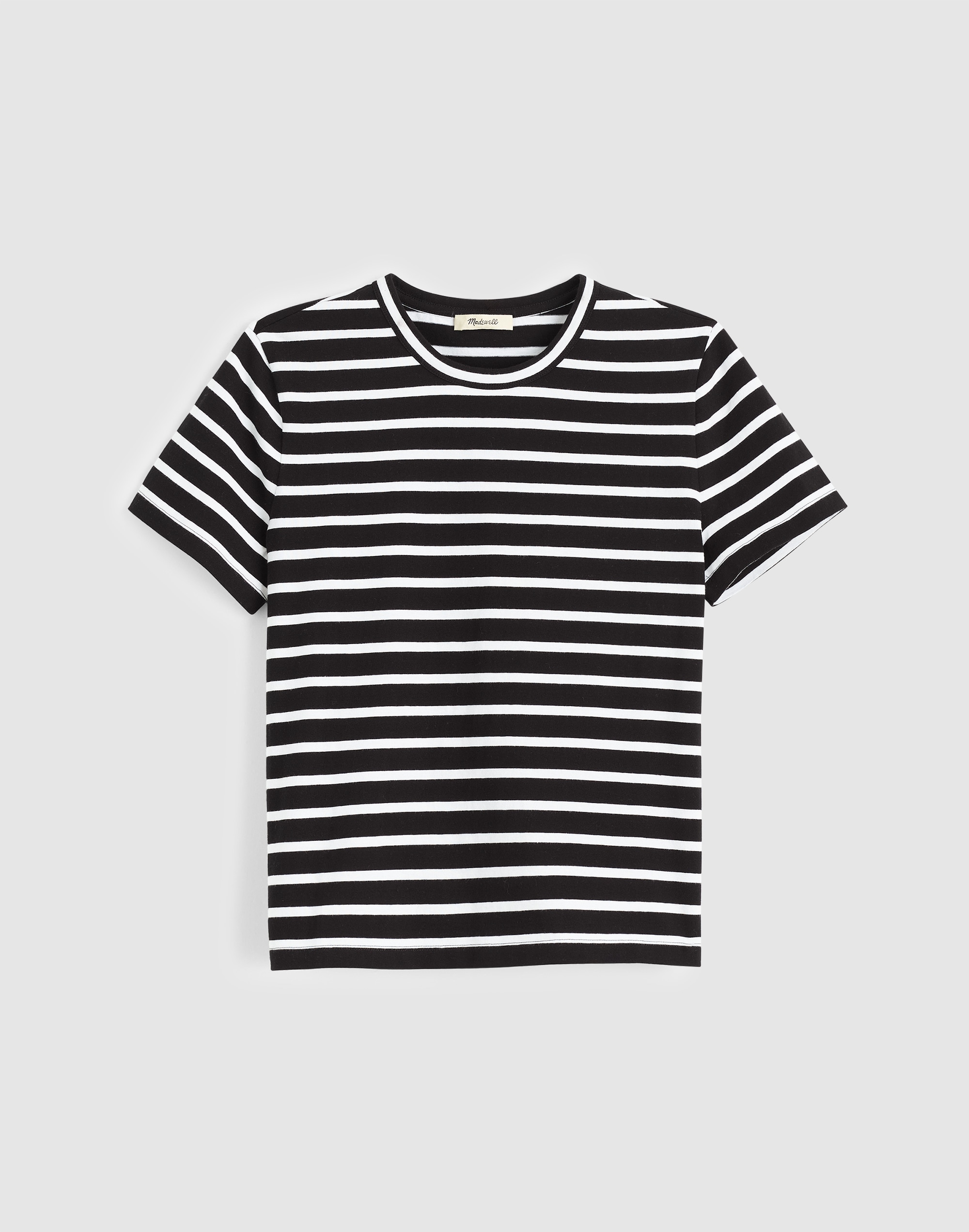 Madewell The Perfect Crewneck Tee In Multi