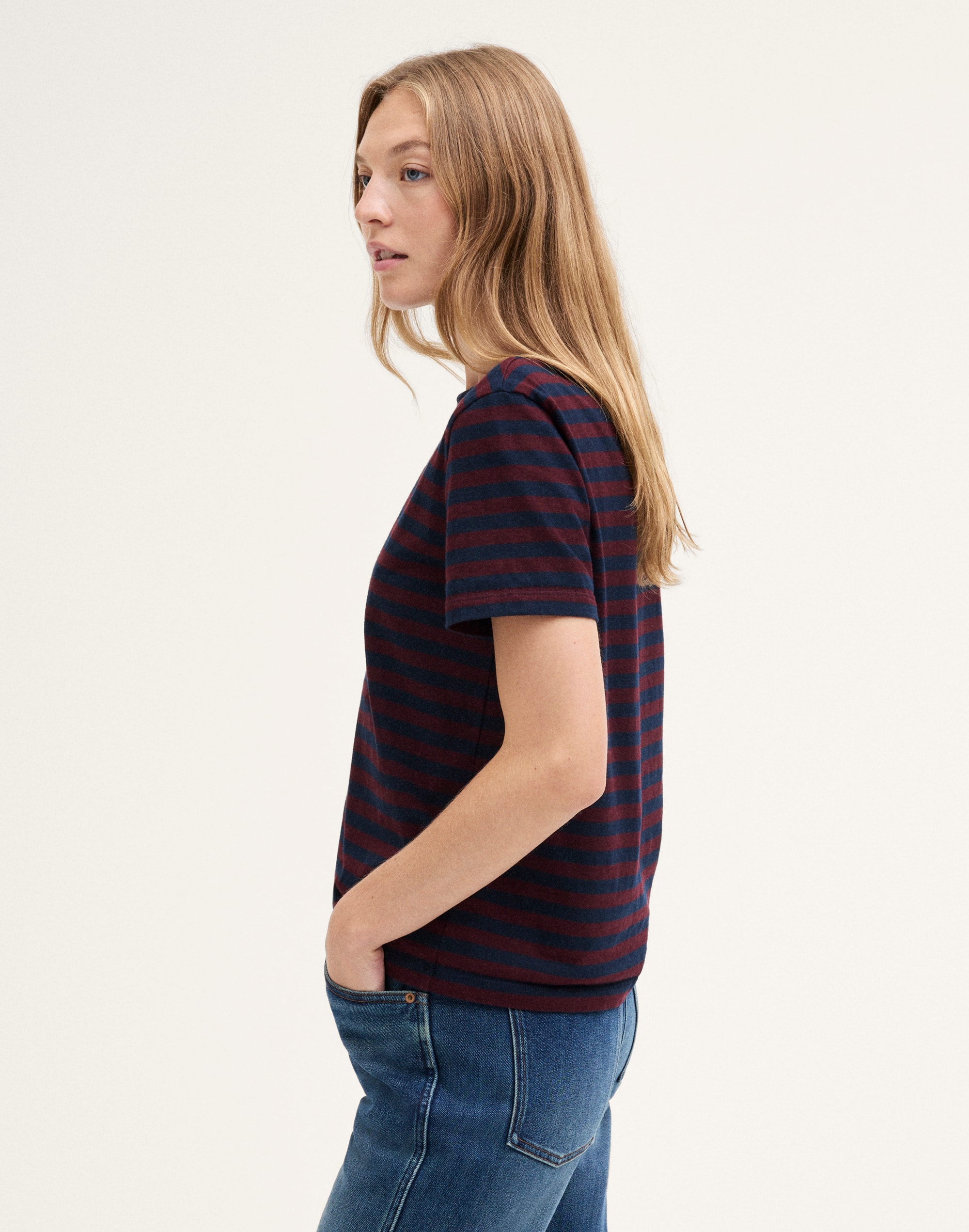 The Perfect Crewneck Tee in Allday Jersey