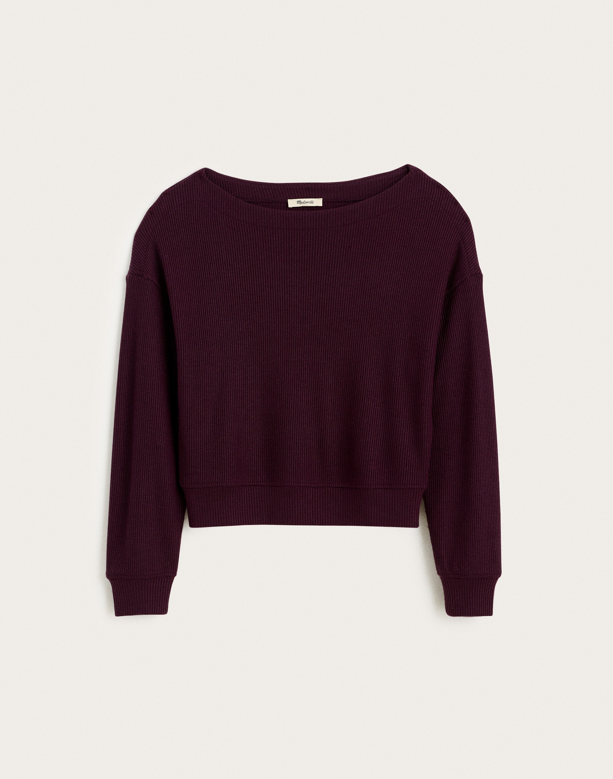 Boatneck Drop-Shoulder Top