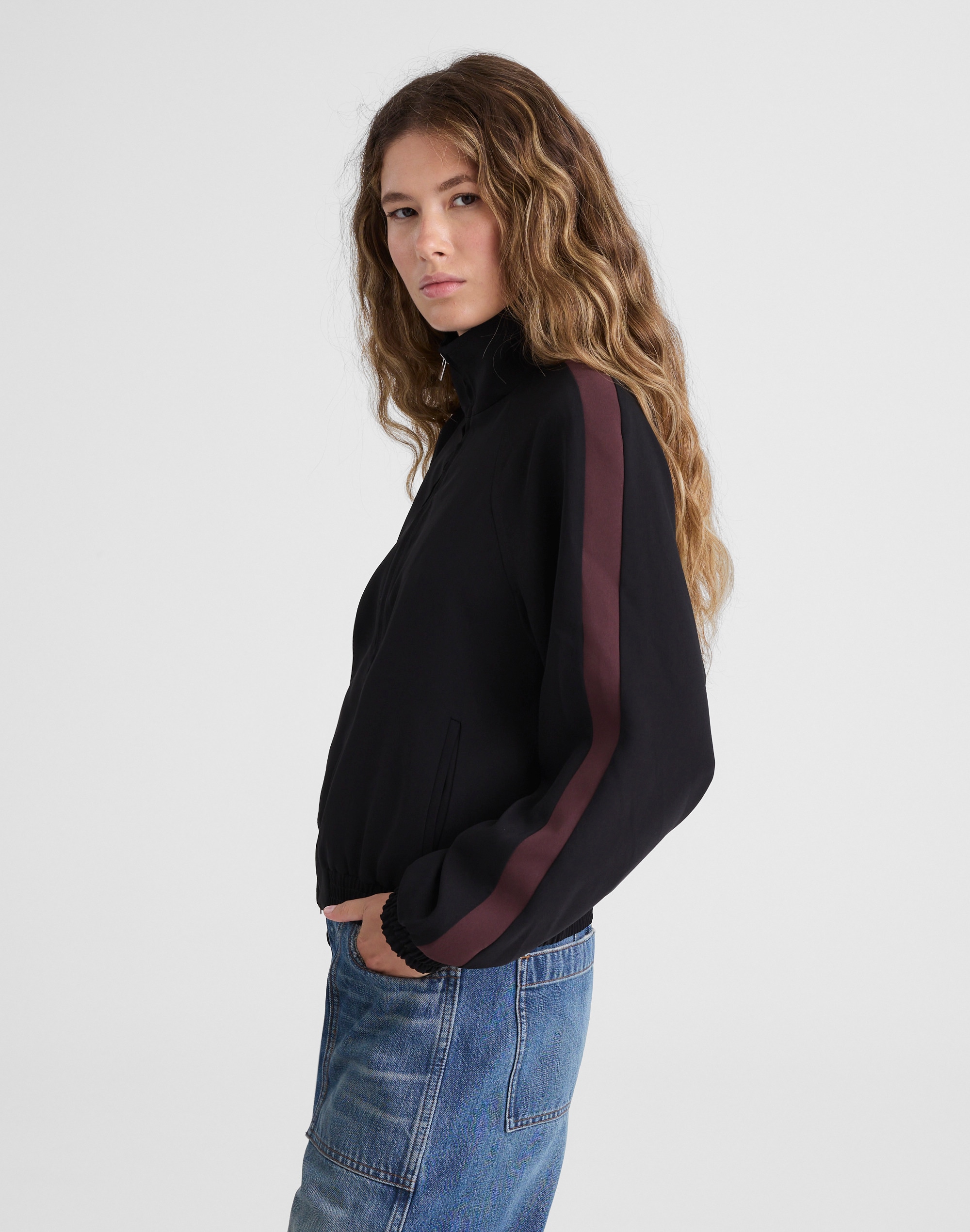 Zip-Front Track Jacket