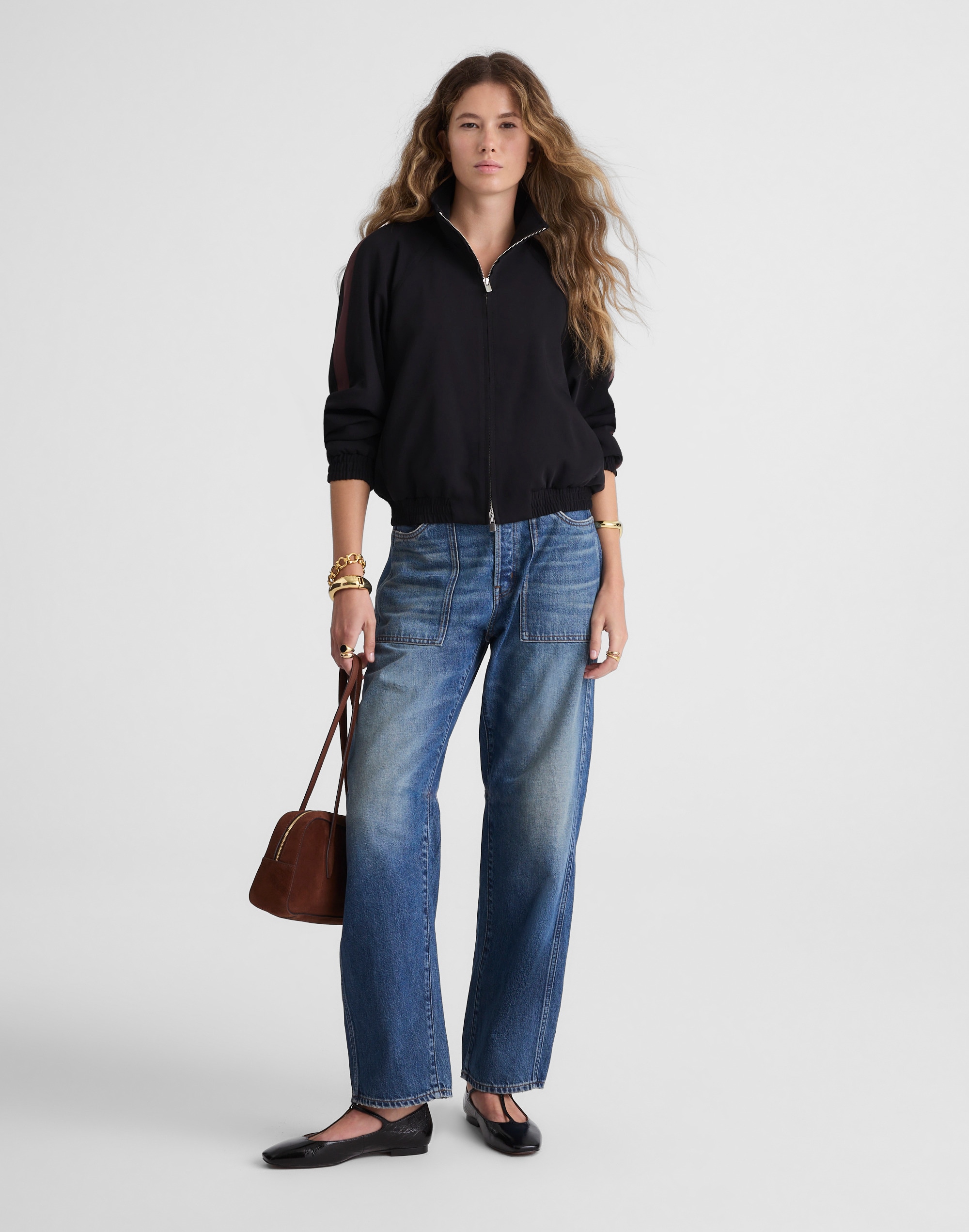 Zip-Front Track Jacket