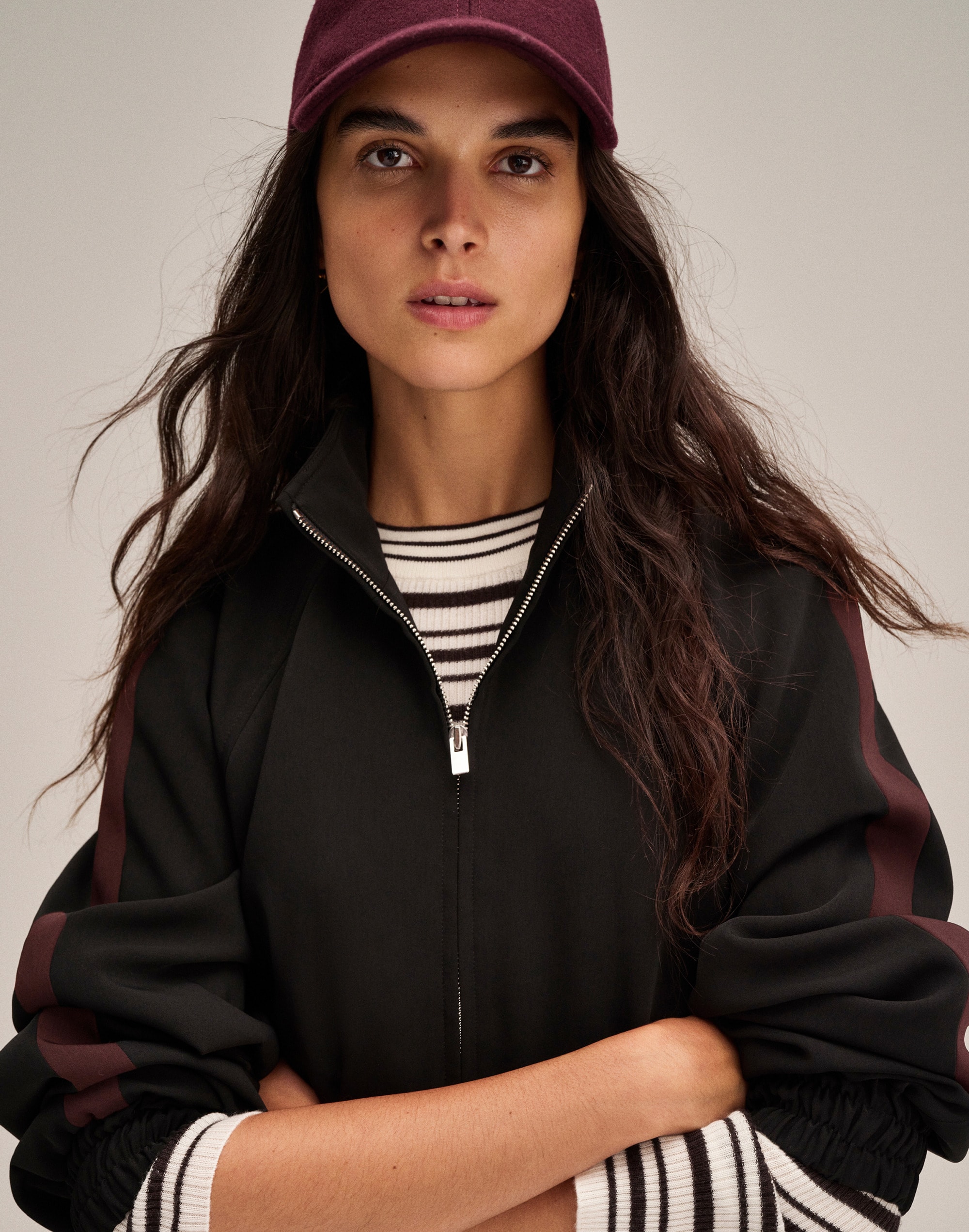 Zip-Front Track Jacket