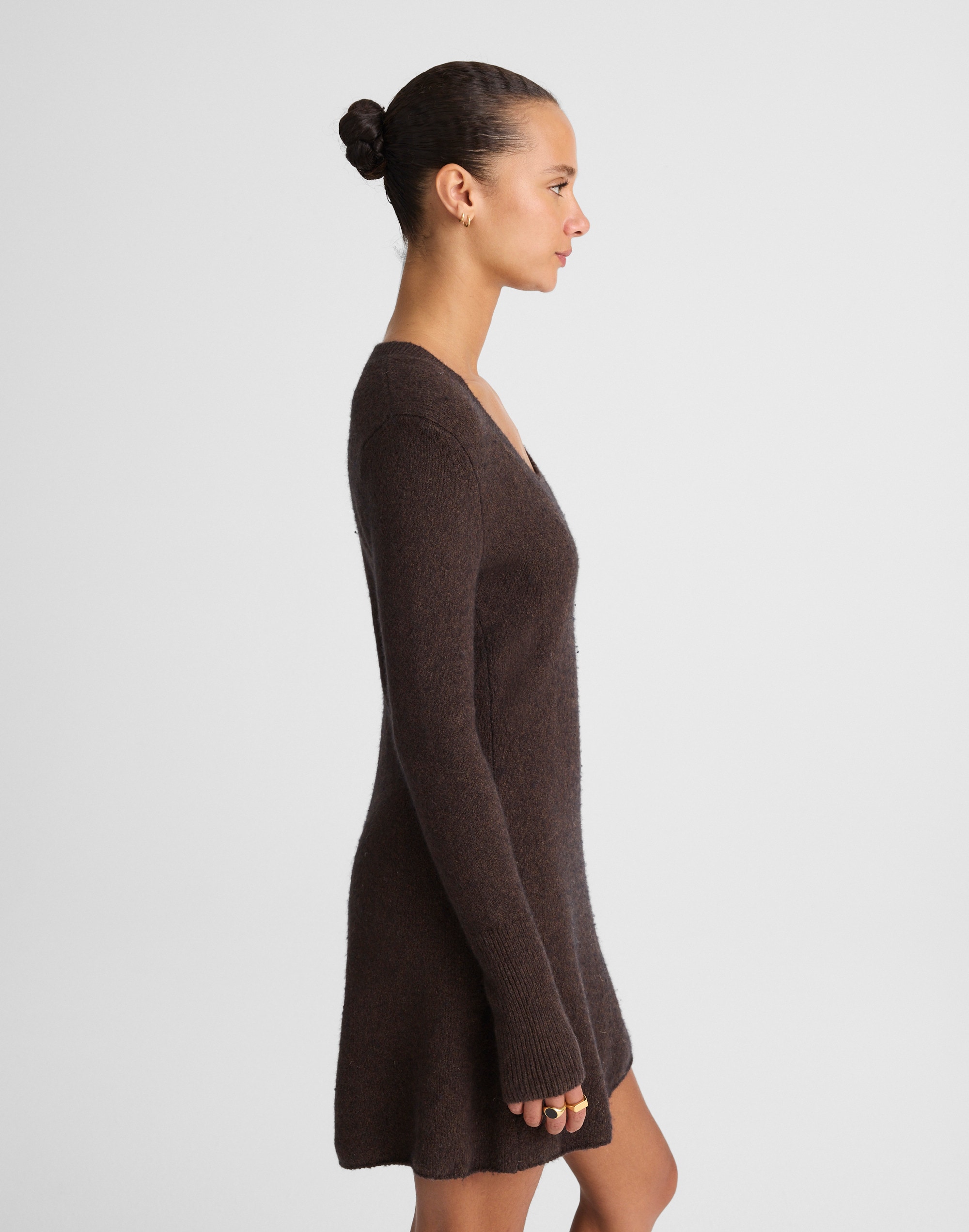 Scoopneck Sweater Mini Dress