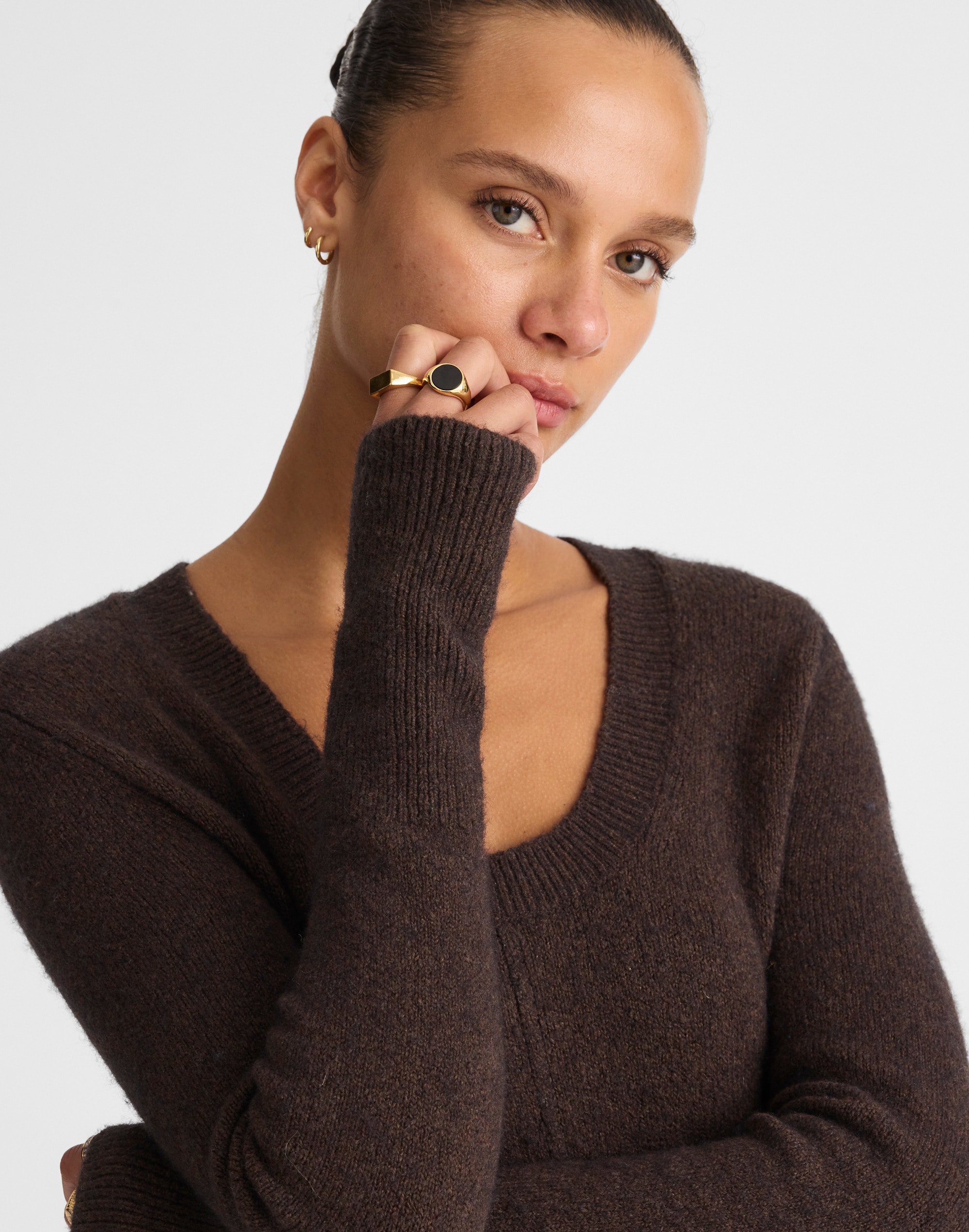 Scoopneck Sweater Mini Dress