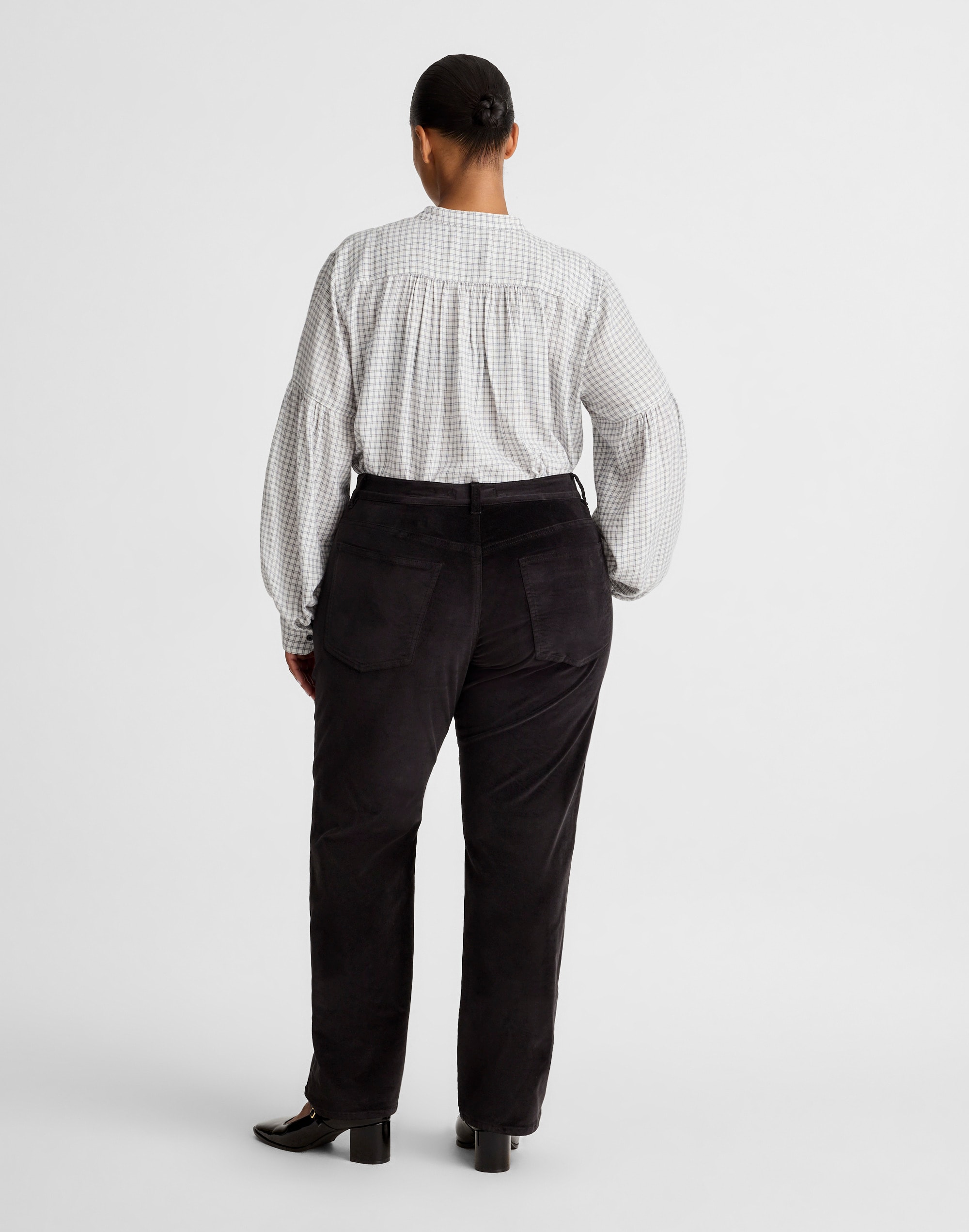 The Plus Longline Straight Pant Velvet