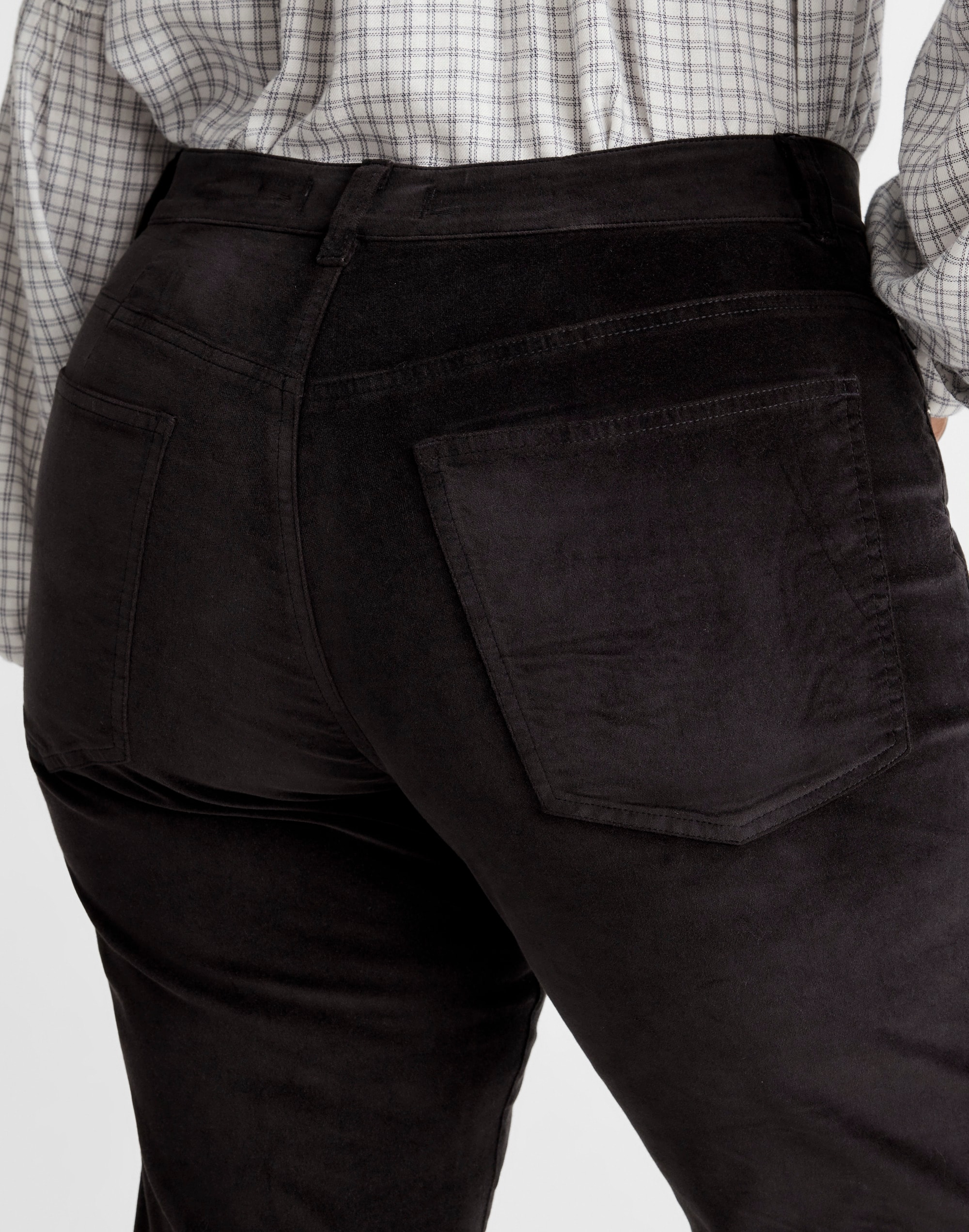 The Plus Longline Straight Pant Velvet