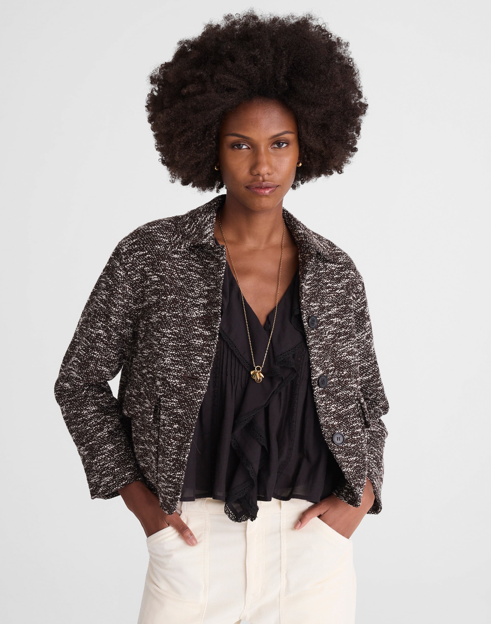 cropped chore jacket