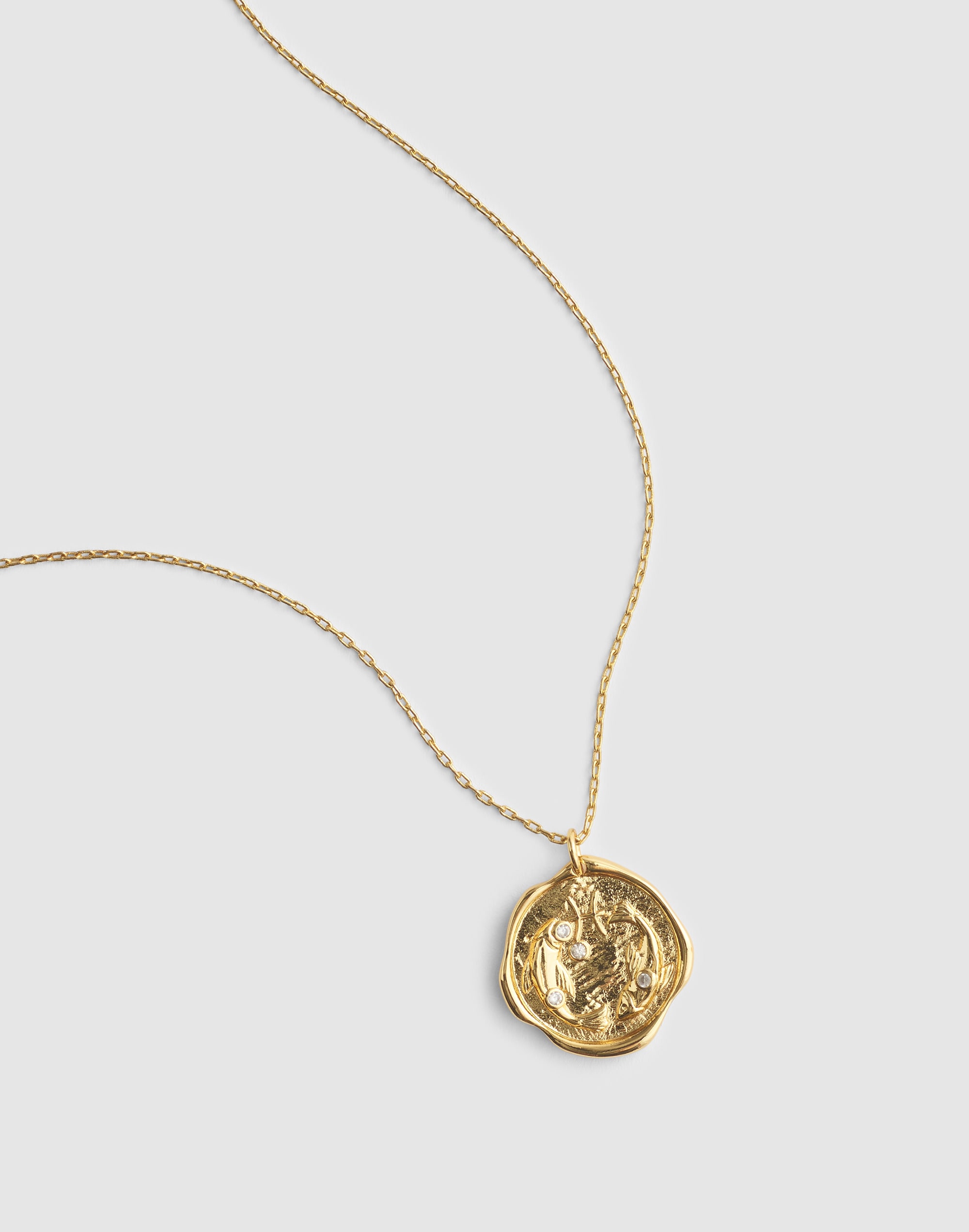 Madewell Zodiac Pendant Necklace In Gold