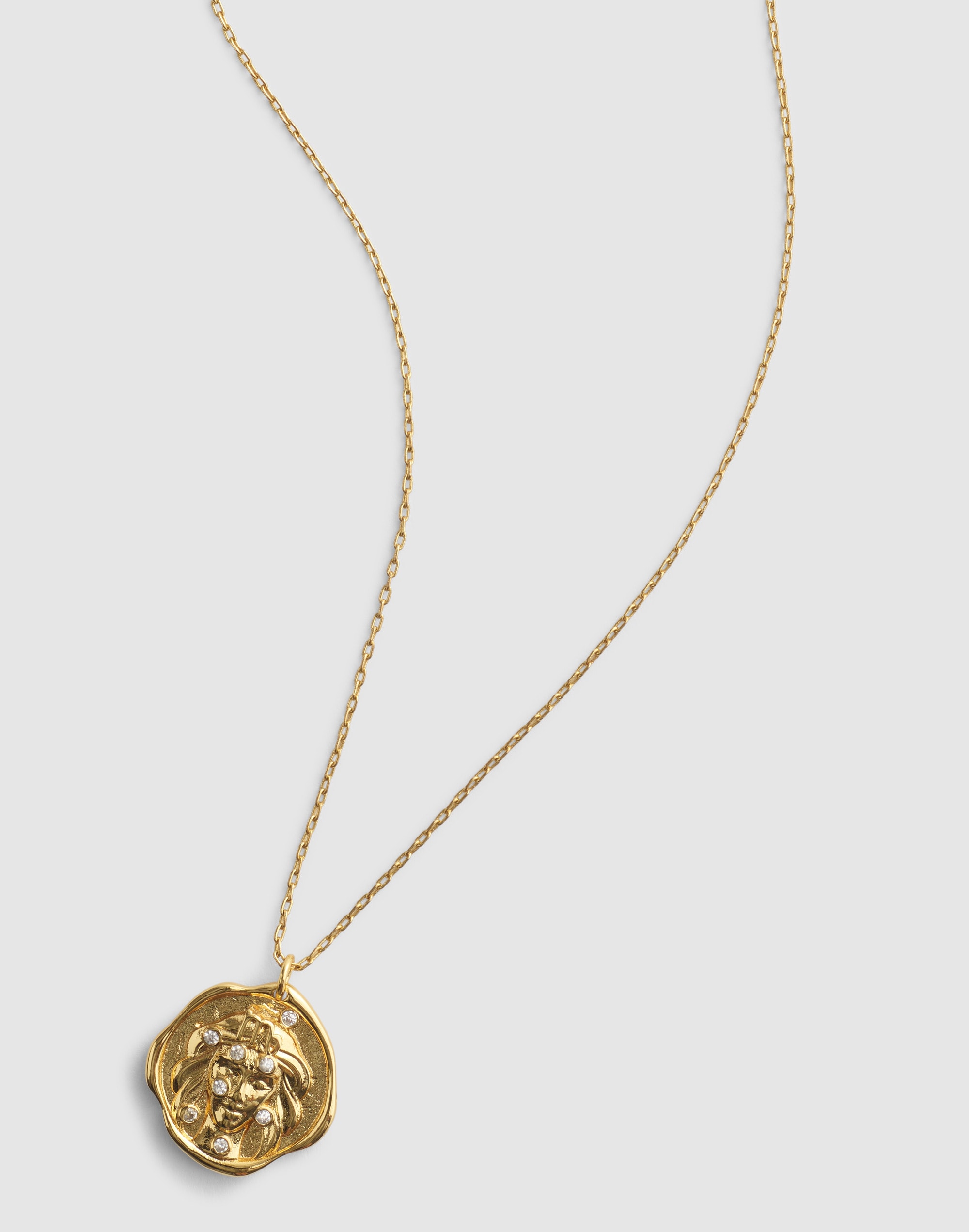 Madewell Zodiac Pendant Necklace In Gold