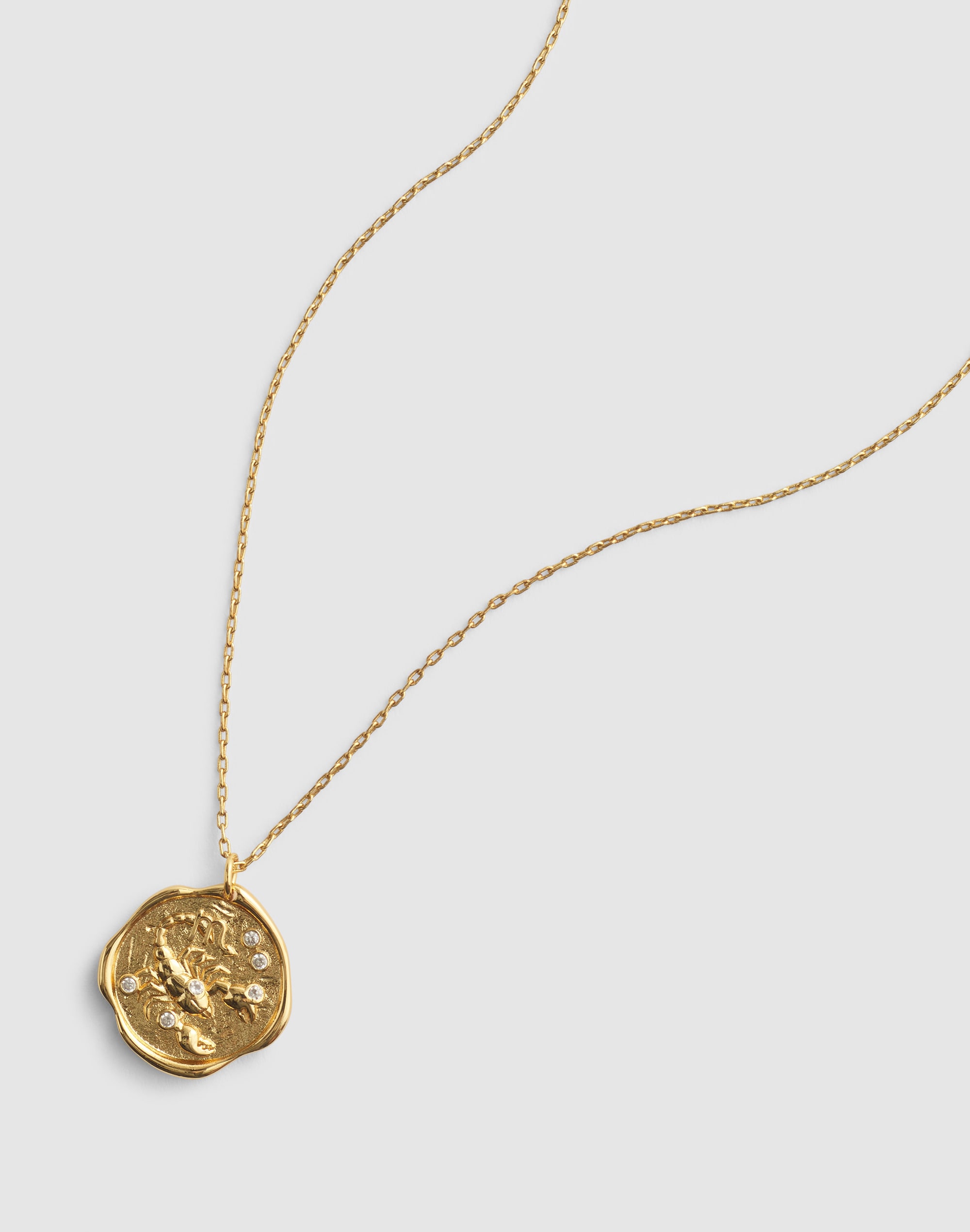 Madewell Zodiac Pendant Necklace In Gold