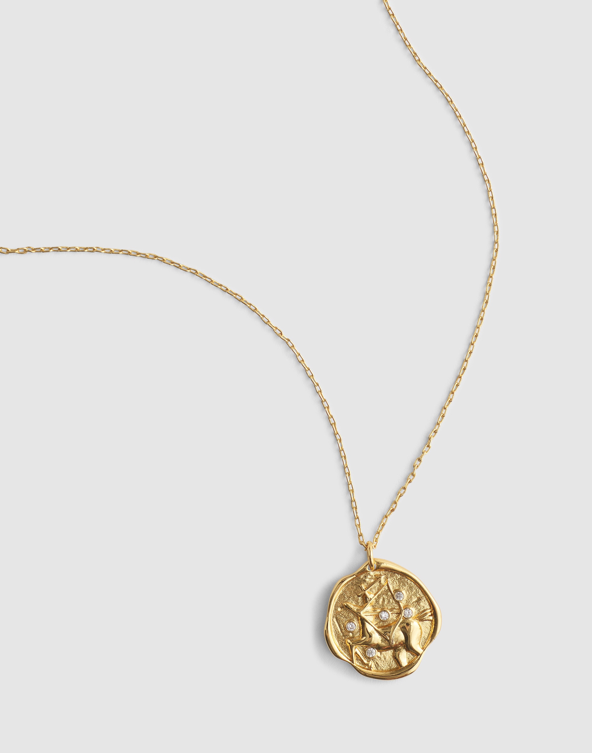 Madewell Zodiac Pendant Necklace In Gold