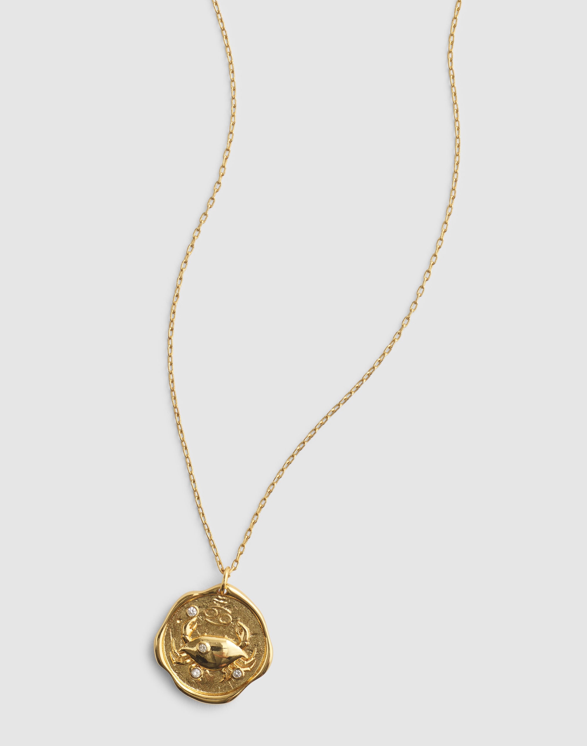 Madewell Zodiac Pendant Necklace In Gold