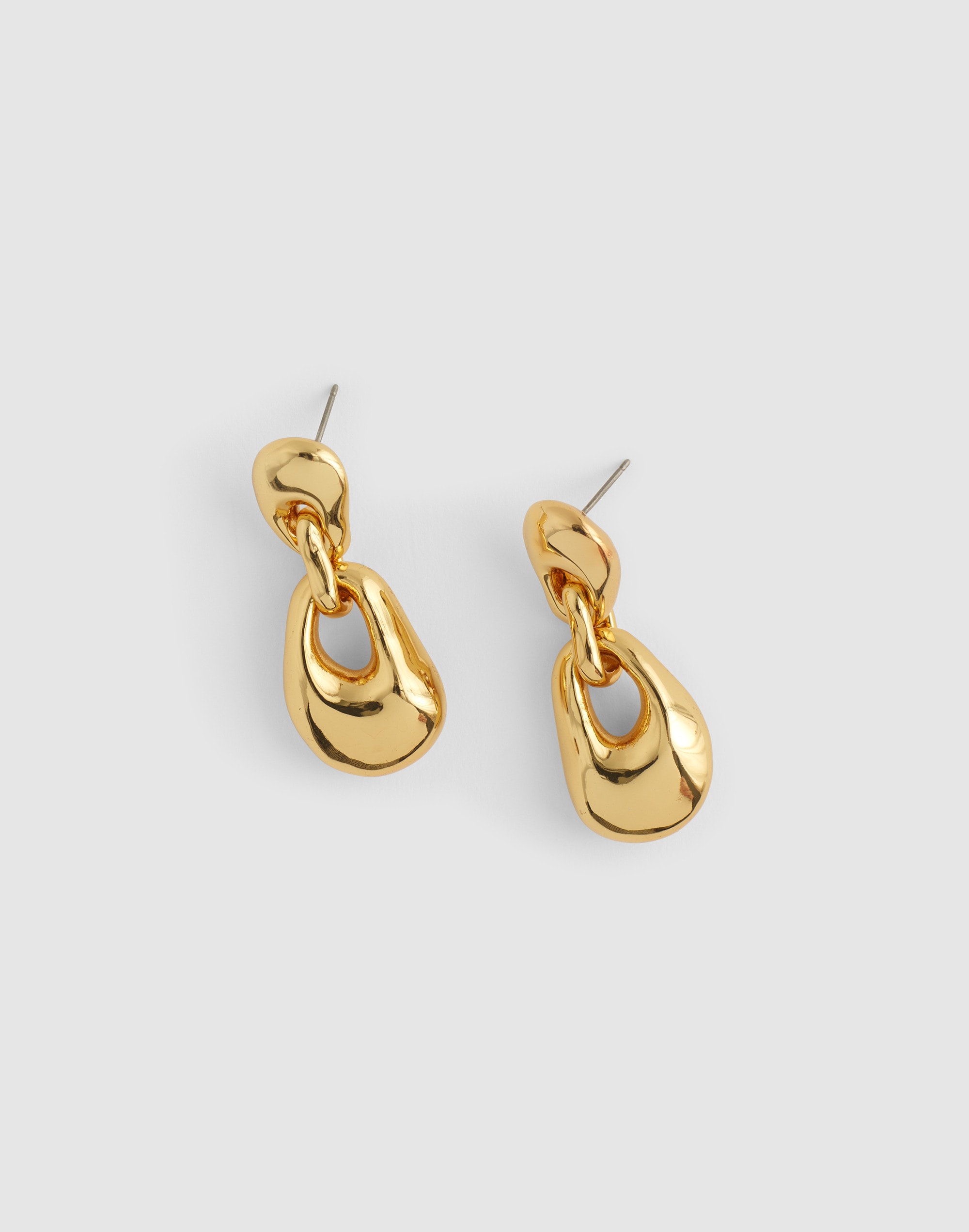 Madewell Sculpted Drop Earrings In Gold