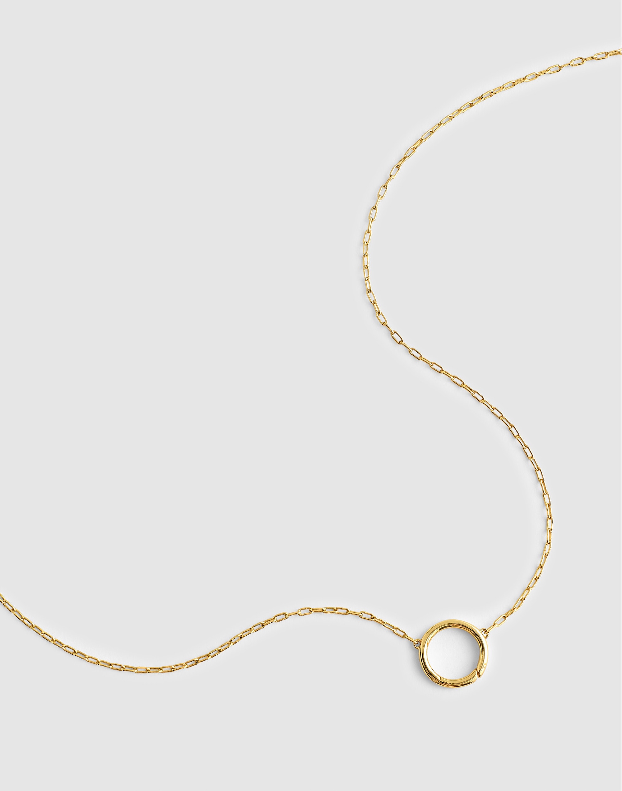 mini paperclip chain necklace