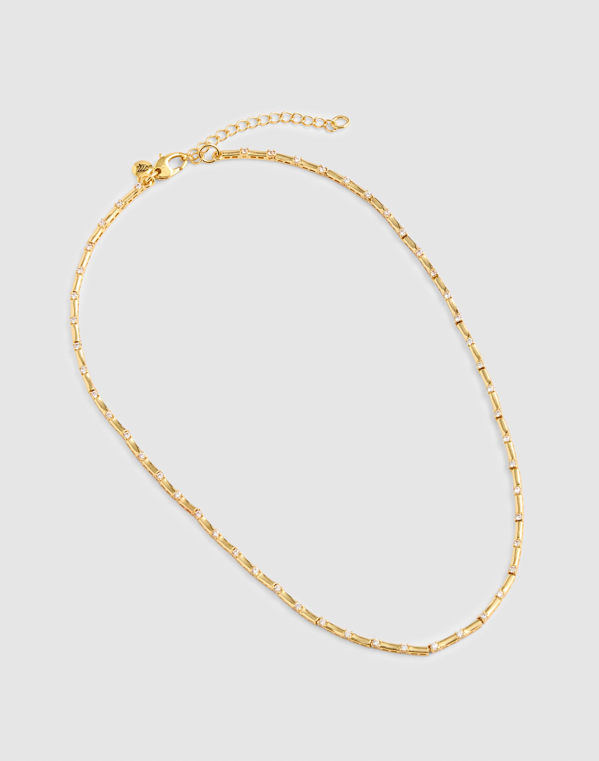 Bar Chain Tennis Necklace