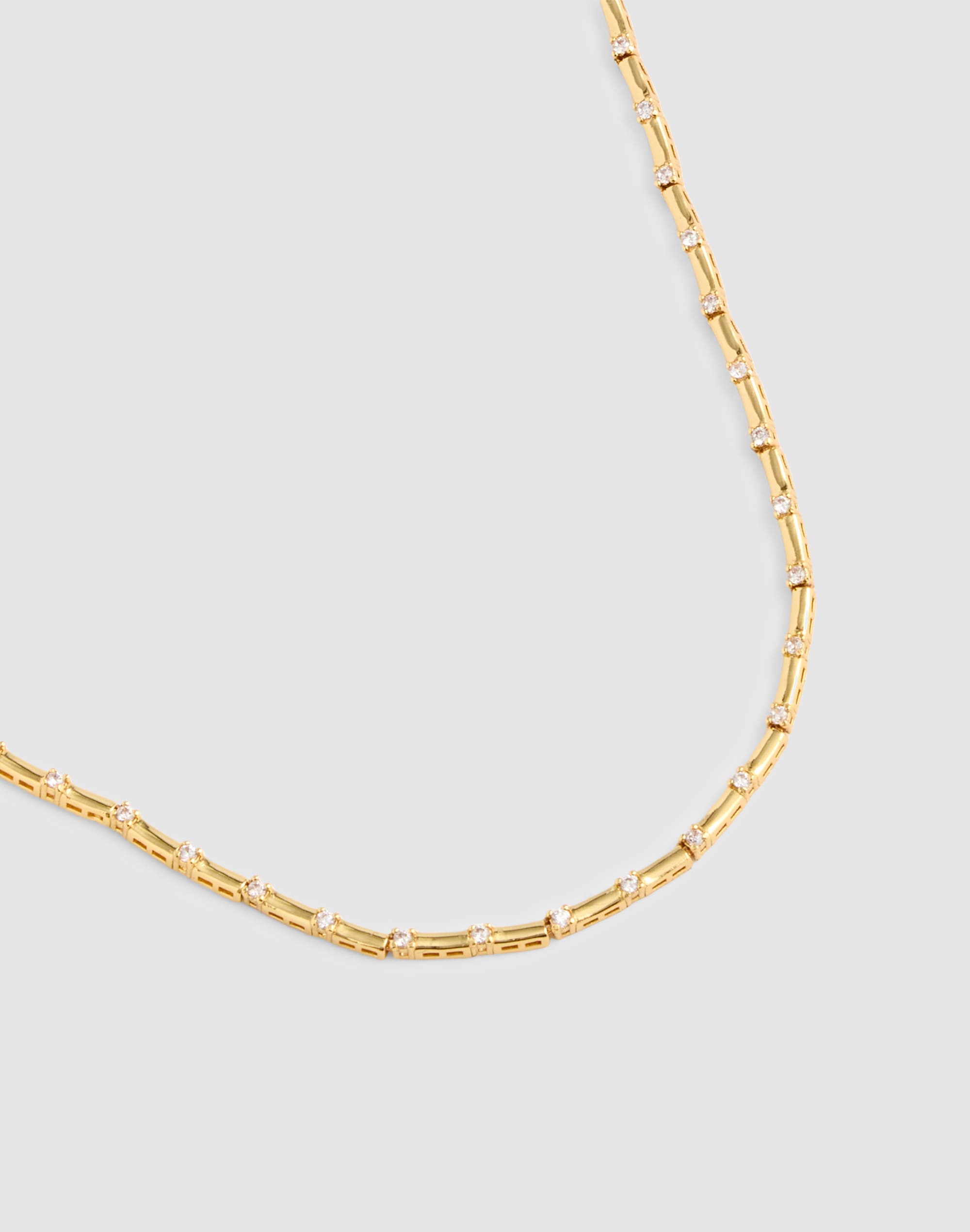 Madewell Bar Chain Tennis Necklace In Multi