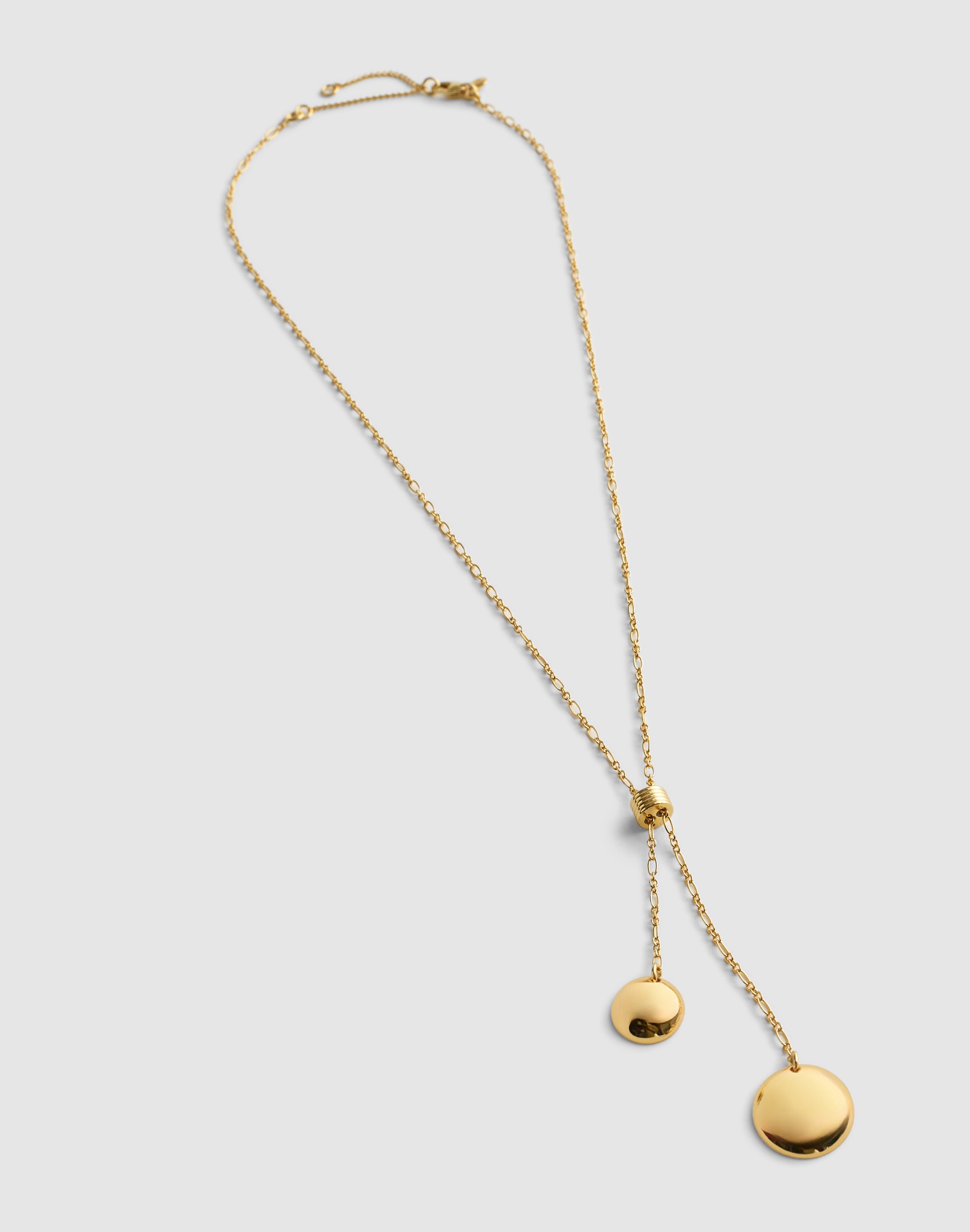 Disc Lariat Necklace