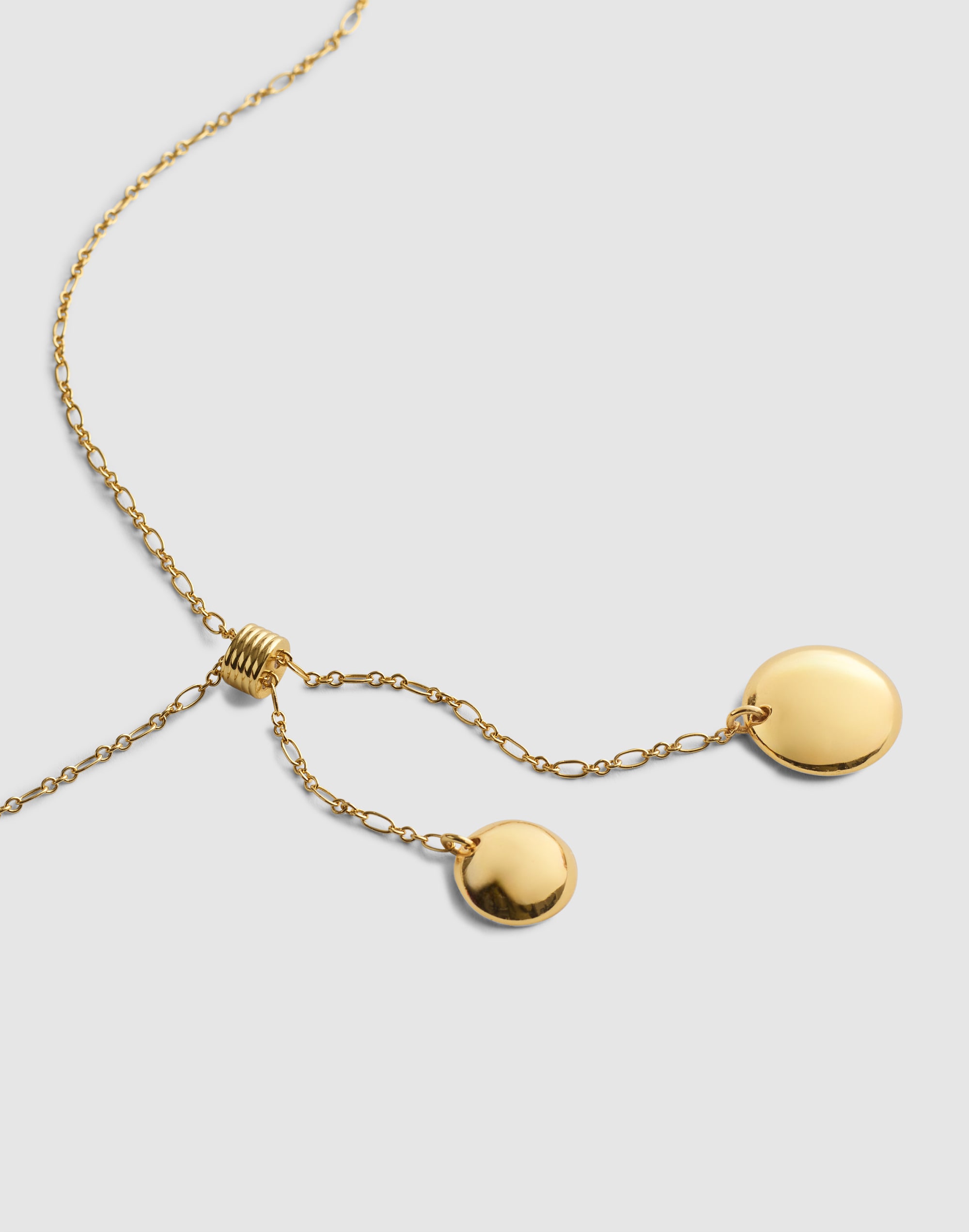 disc lariat necklace