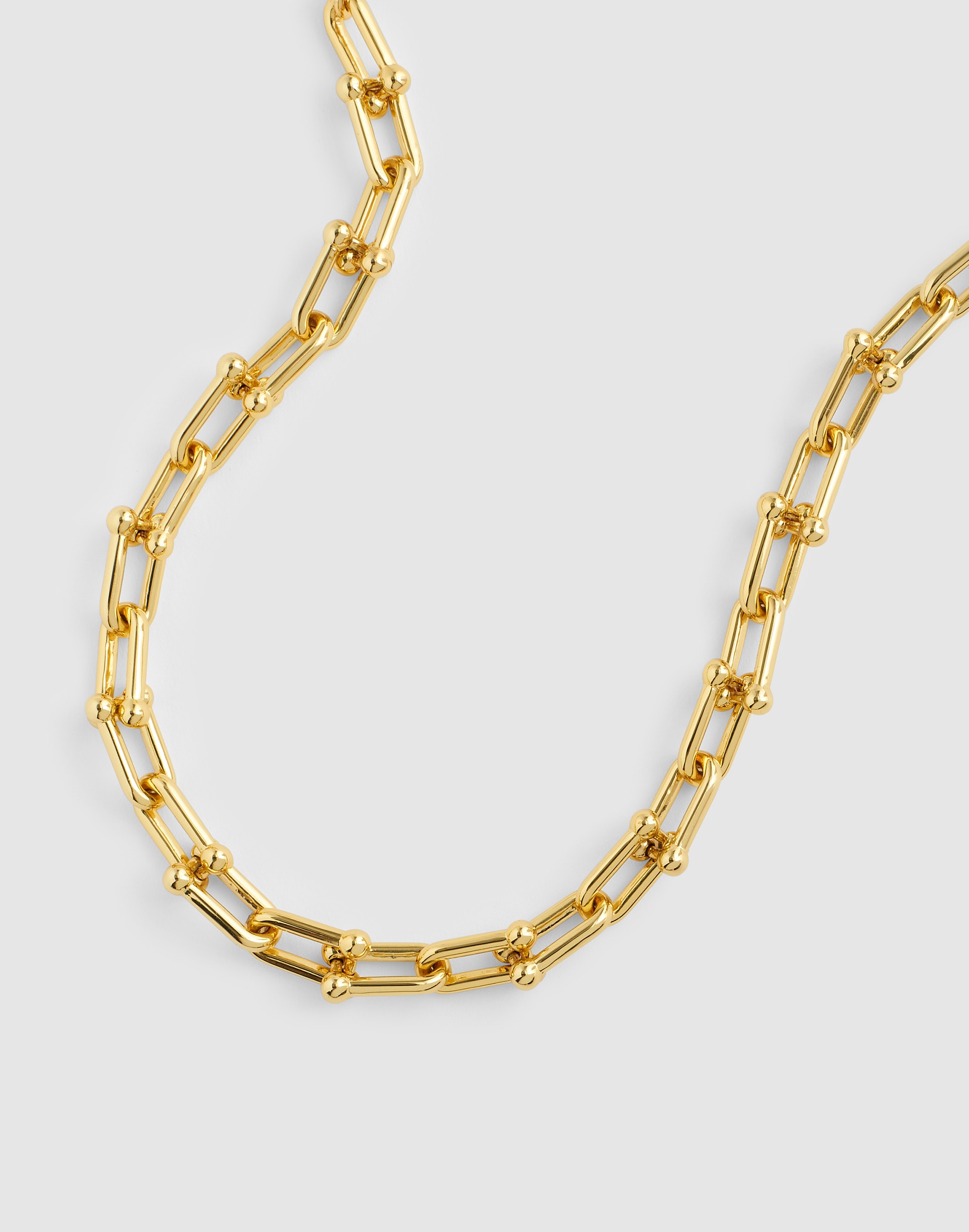 Madewell Chunky Large U-link Chain Bracelet In Gold