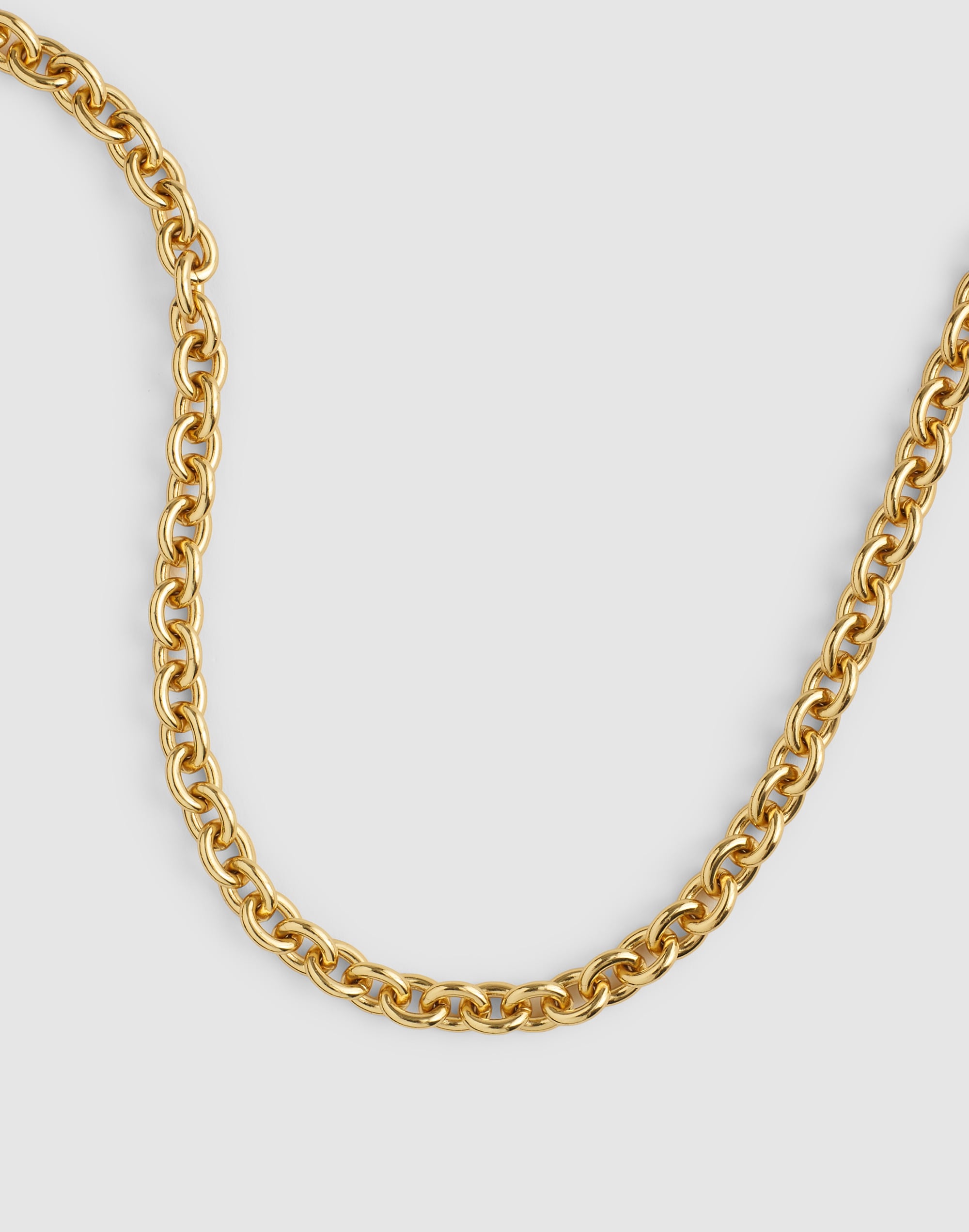 Madewell Chunky Oval Chain Necklace In Gold