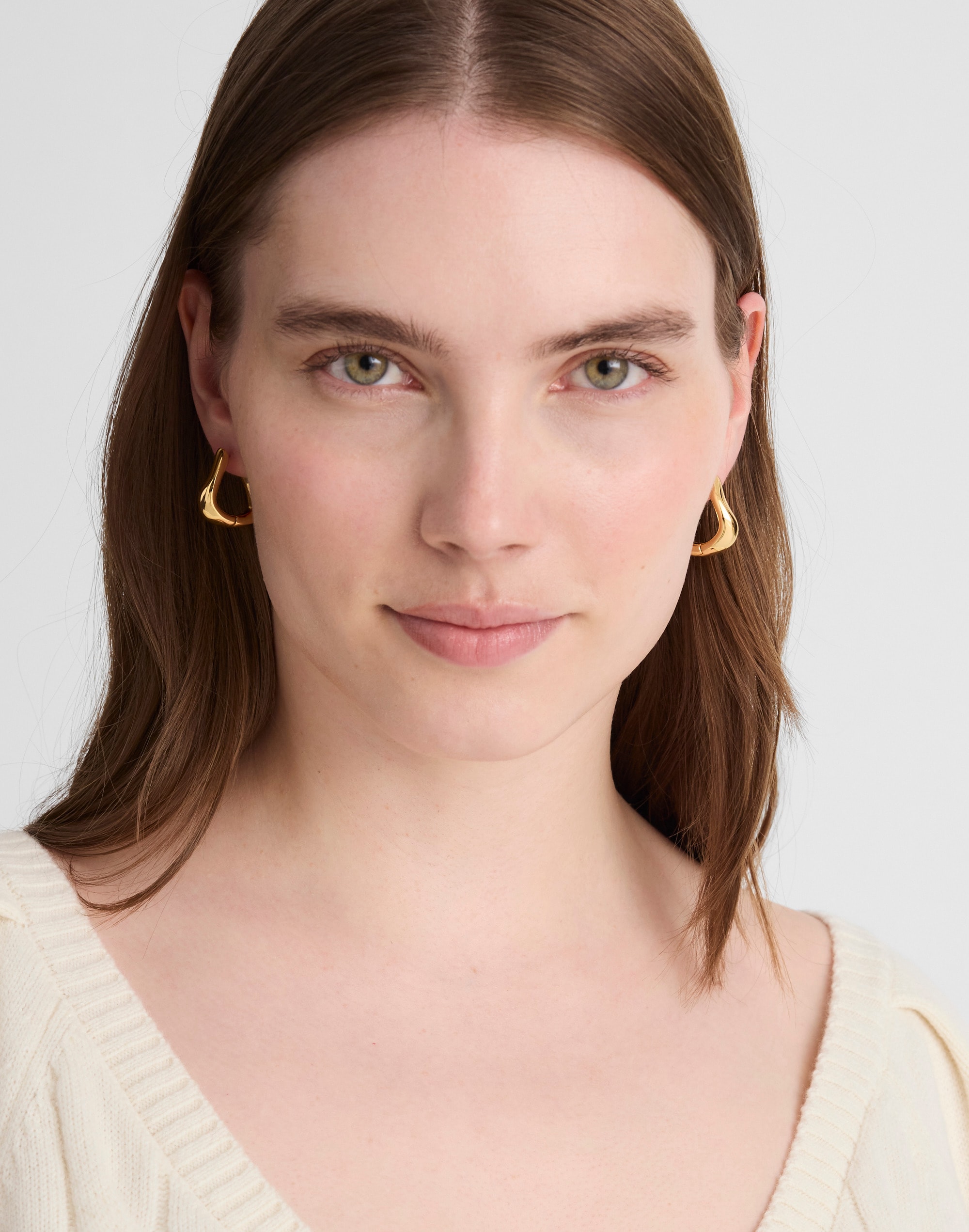 The Elevated Collection Curved Small Hoop Earrings
