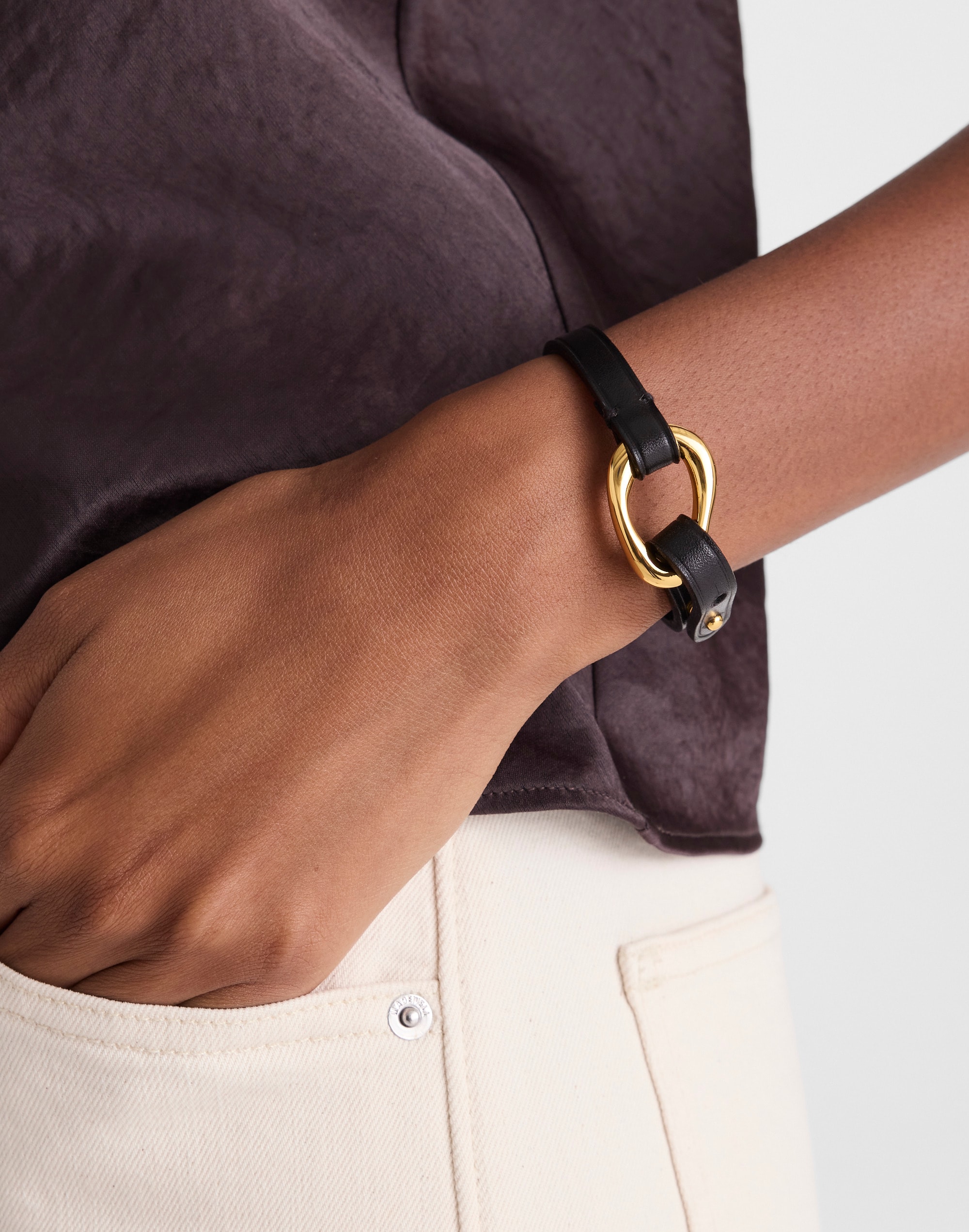 The Elevated Collection Sculpted Leather Bracelet
