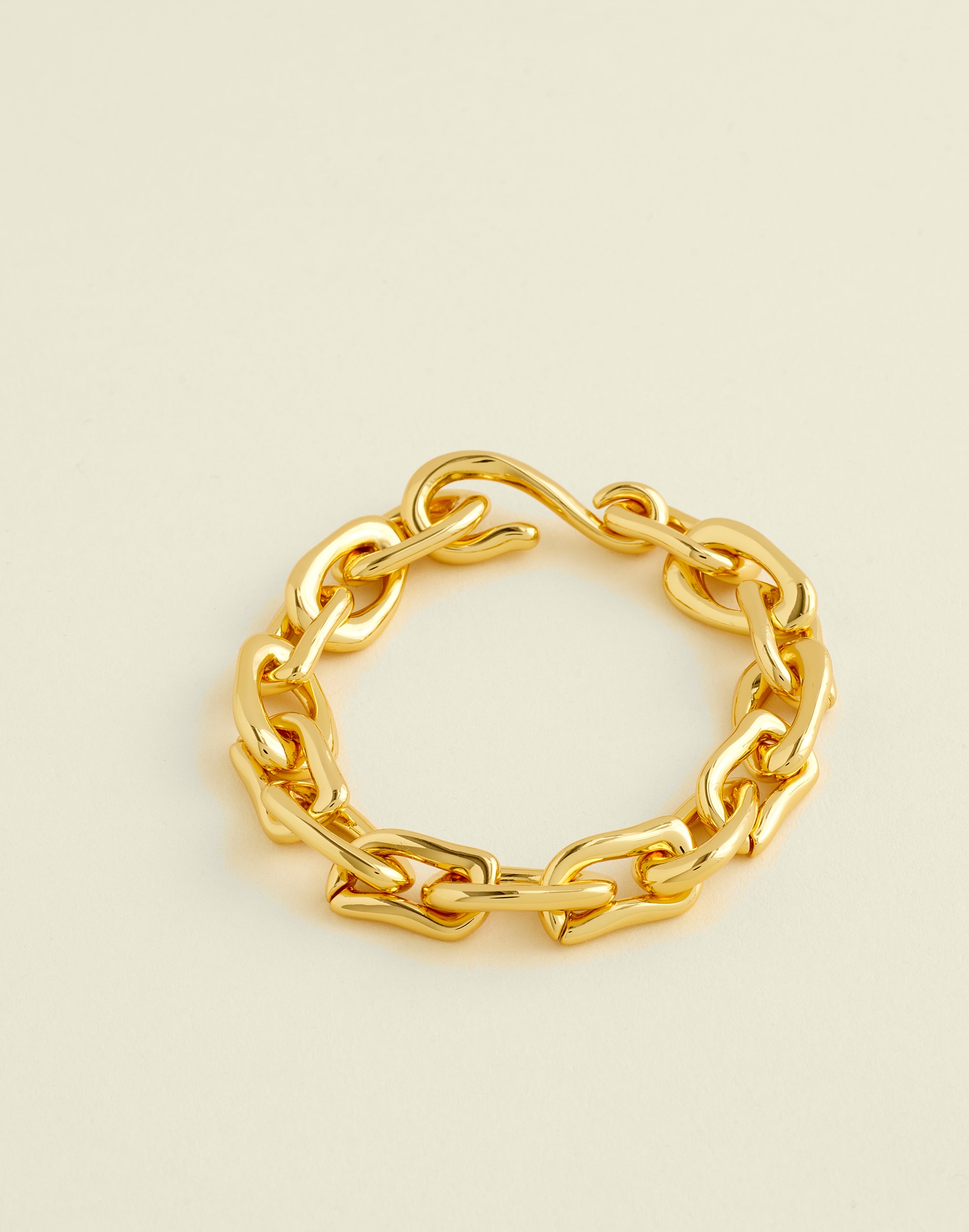 Madewell The Elevated Collection Elevated Sculpted Chunky Chain Bracelet In Gold