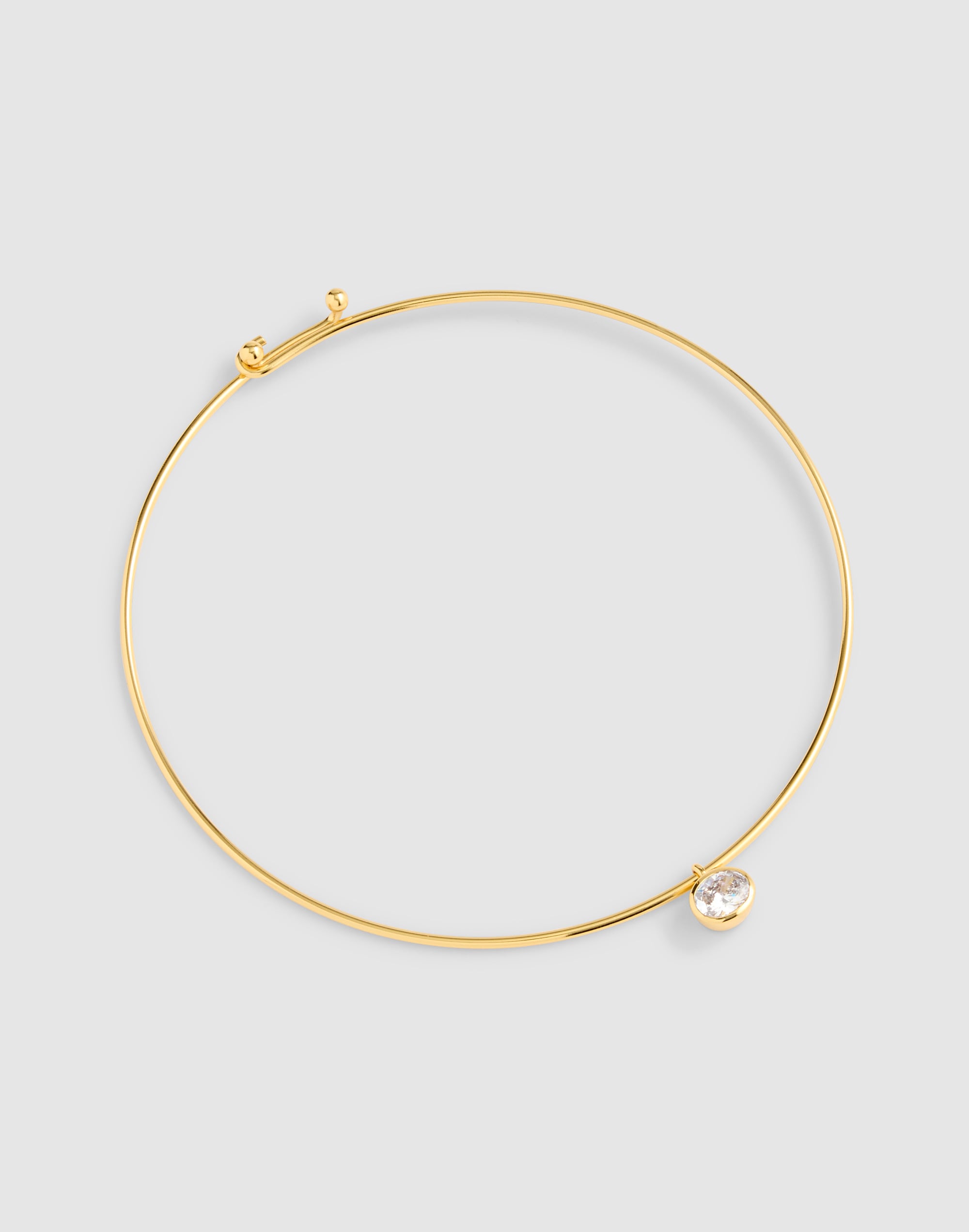 Crystal Wire Choker Necklace