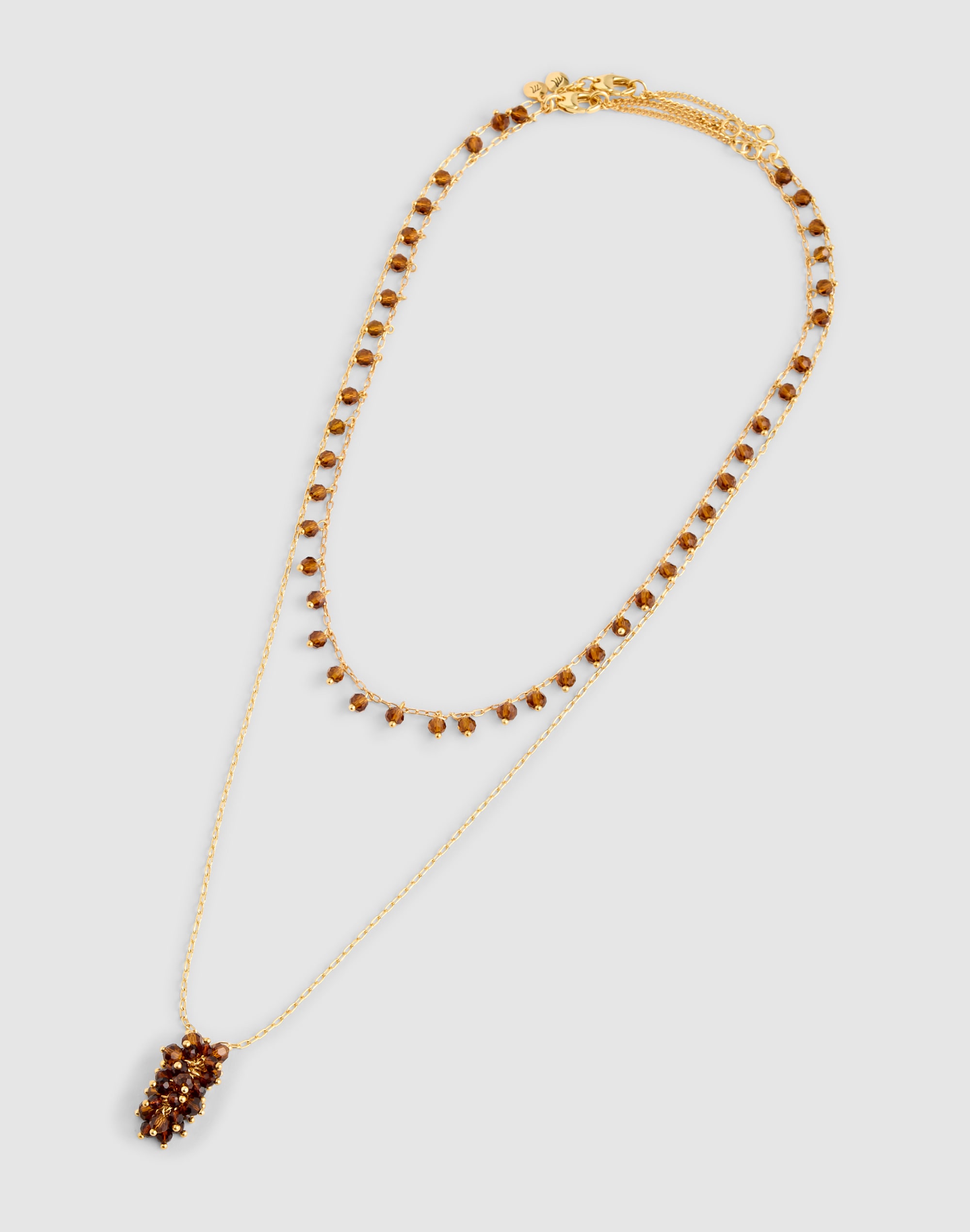 Beaded Cluster Necklace Set