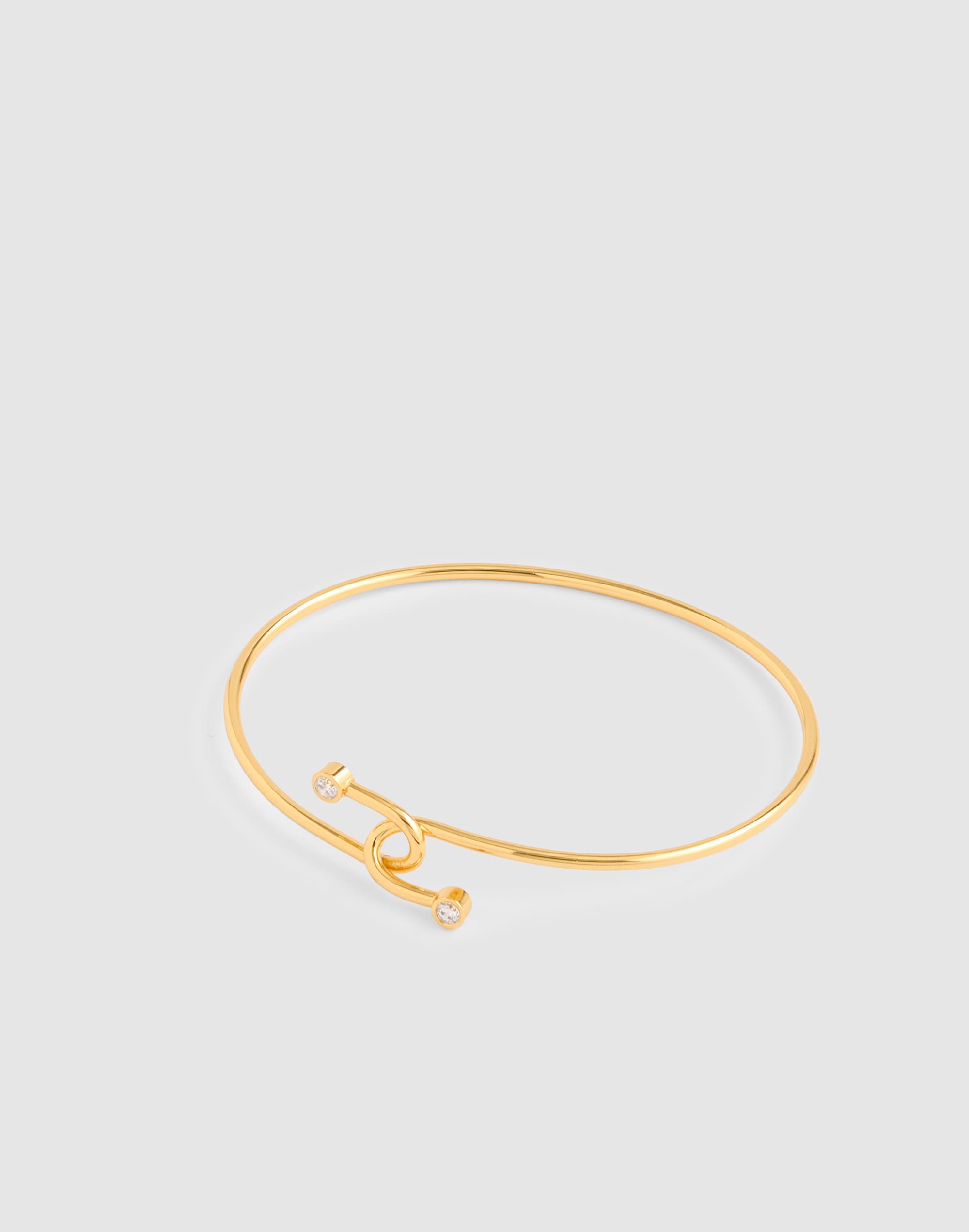 Madewell Crystal Twisted Wire Bracelet In Gold
