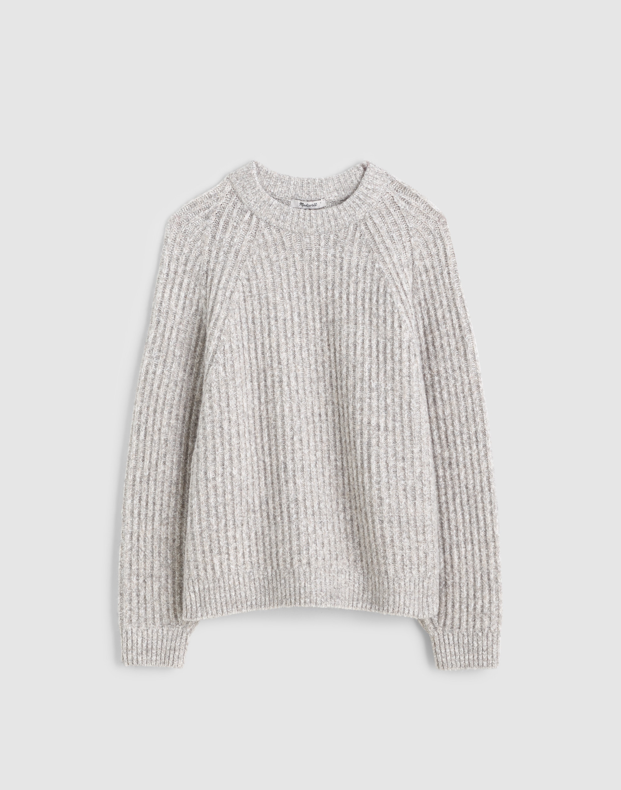 Madewell Ribbed Cotton-blend Sweater In White