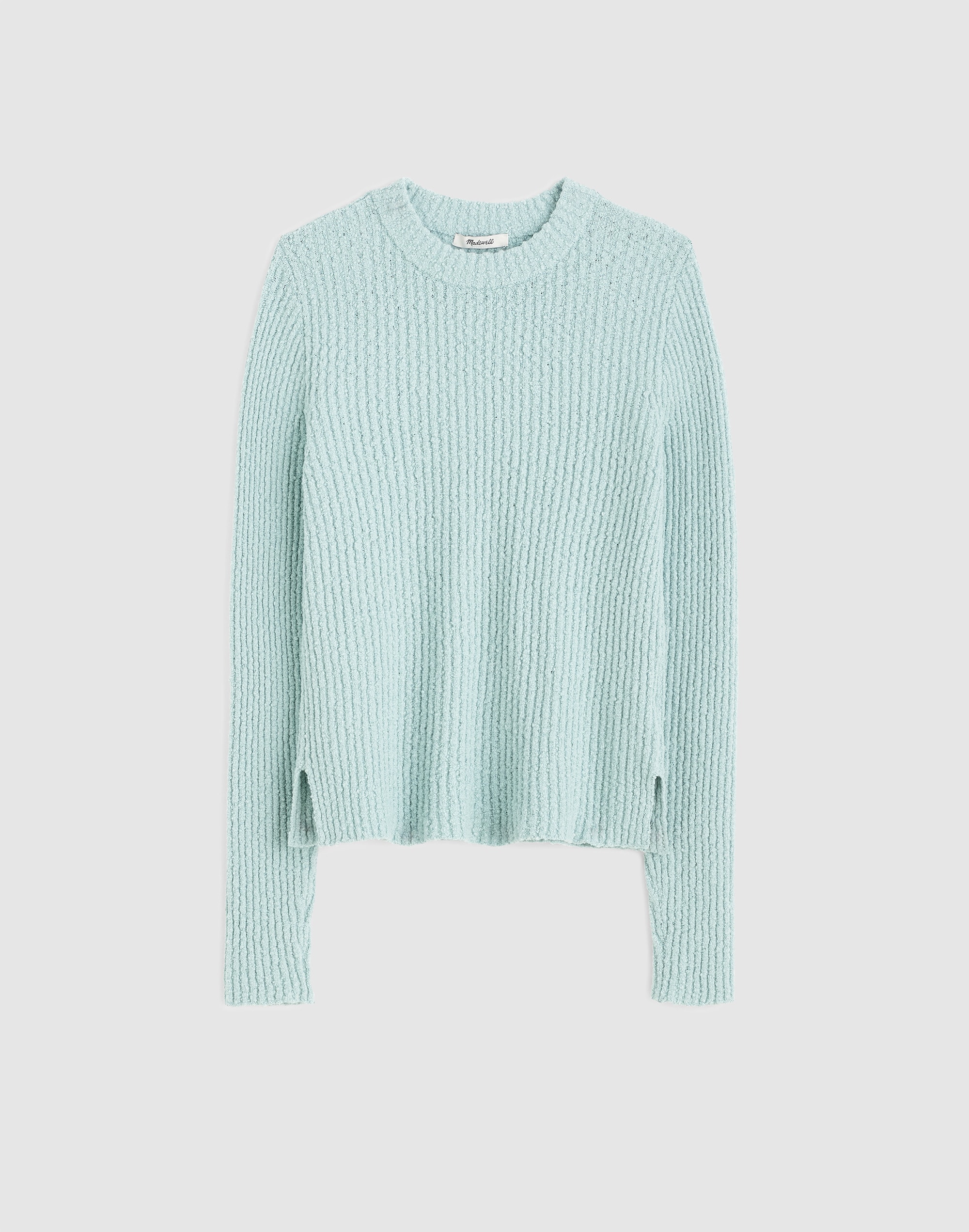 Boucl&eacute;-Knit Crewneck Sweater