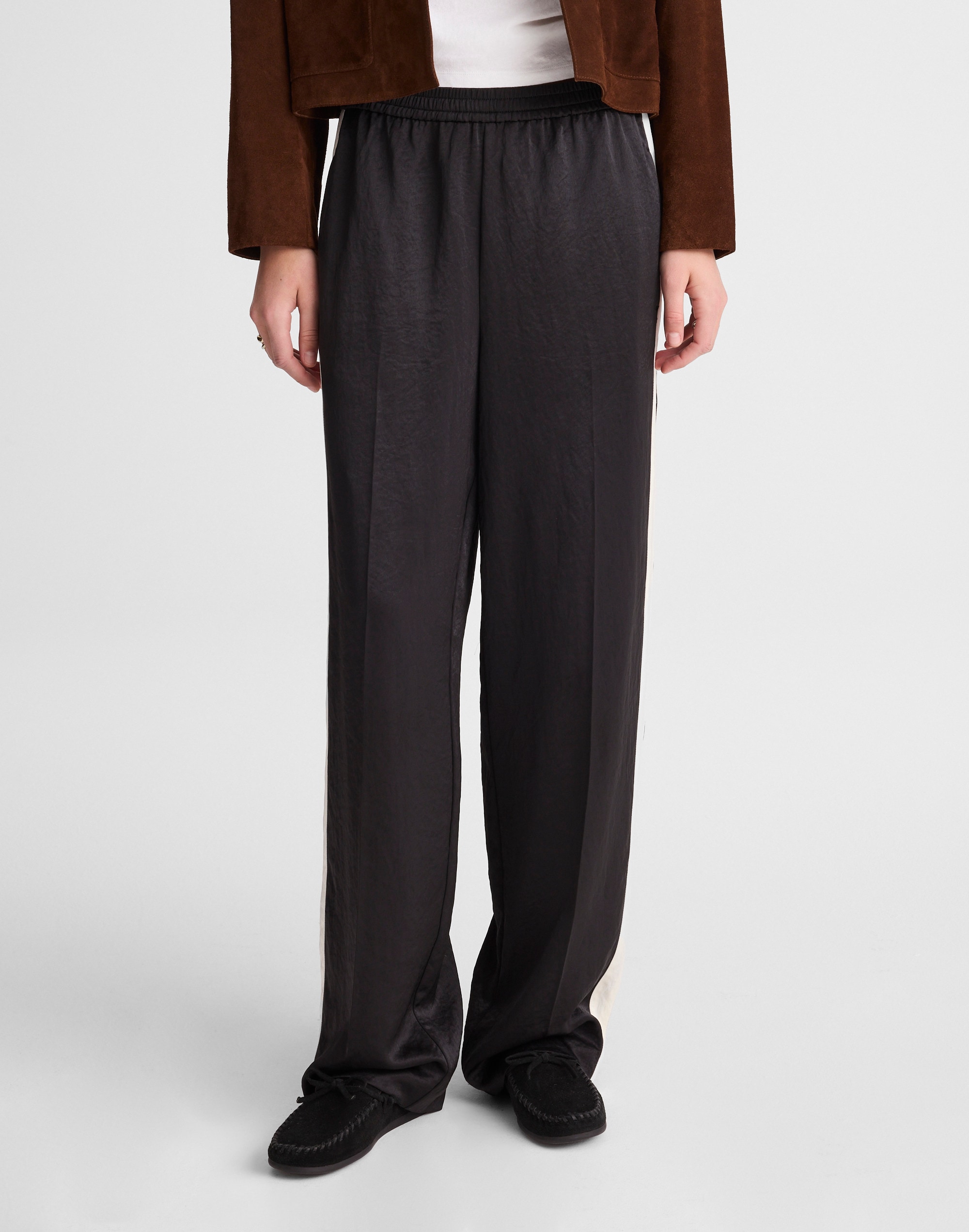 The Easy Pull-On Track Pant Satin